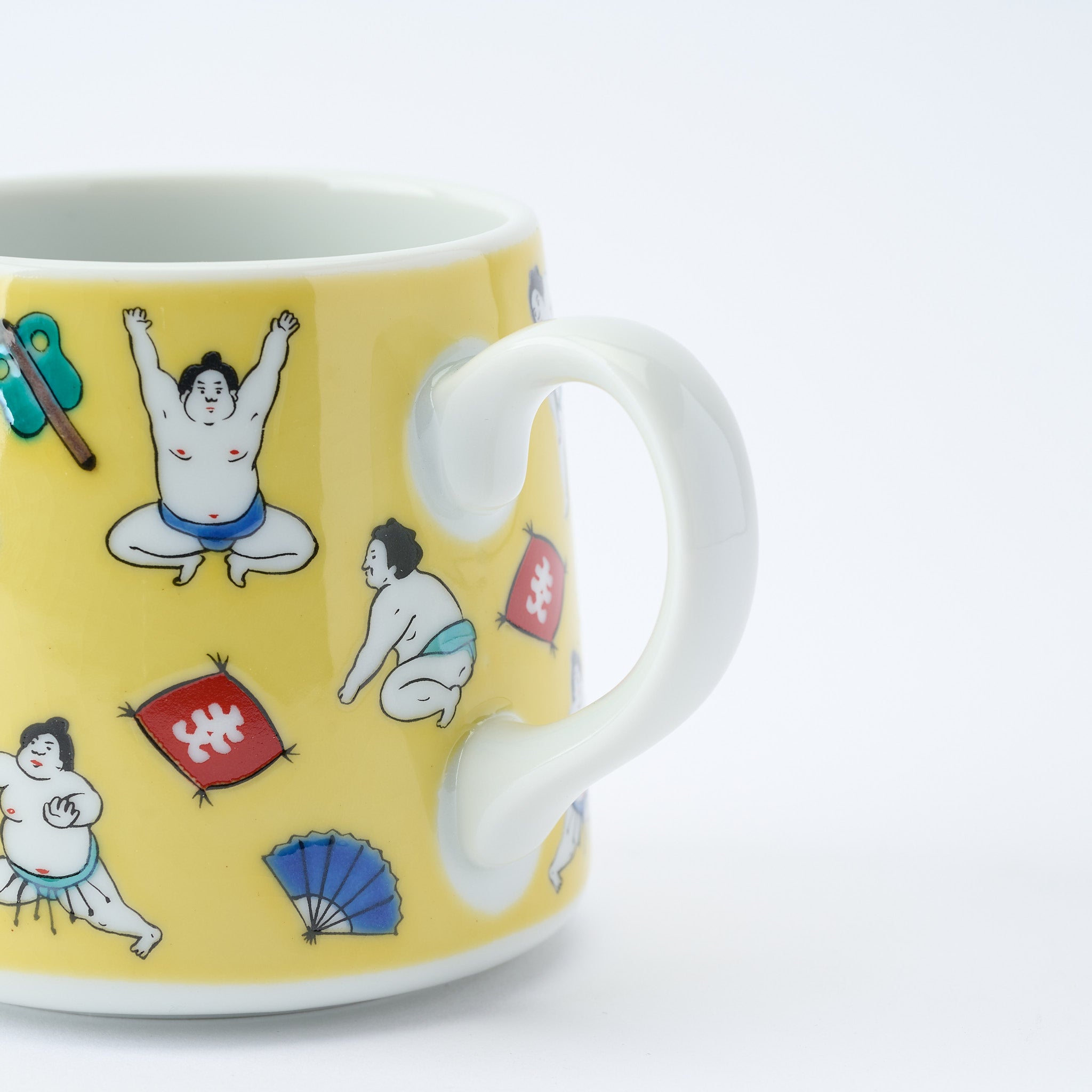 Sumo Practice Mug - JAPAN KUTANI SHOP