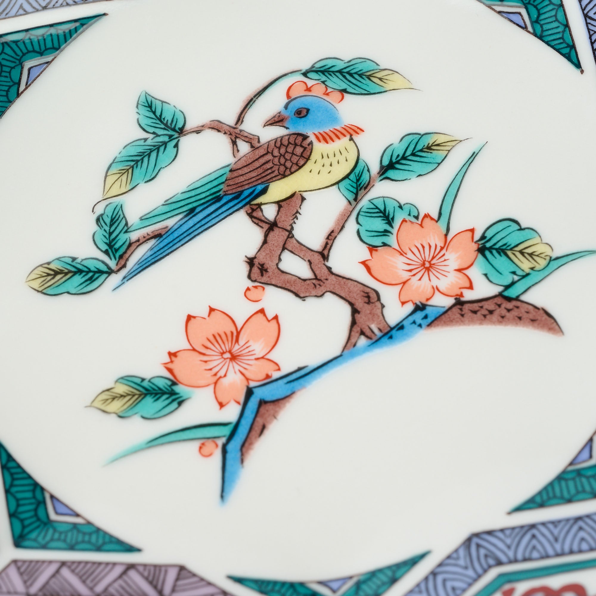 Auspicious Birds and Flowers Side Plate Set - JAPAN KUTANI SHOP