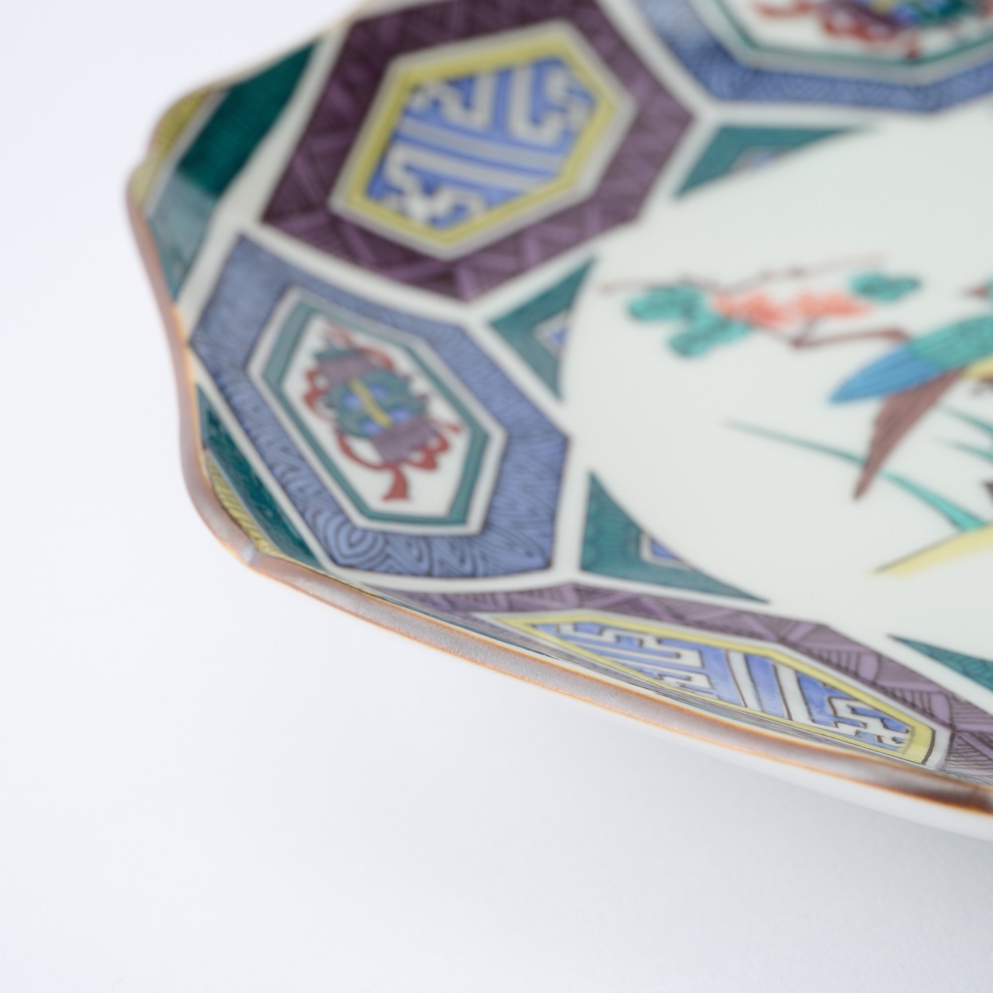 Auspicious Birds and Flowers Side Plate Set - JAPAN KUTANI SHOP