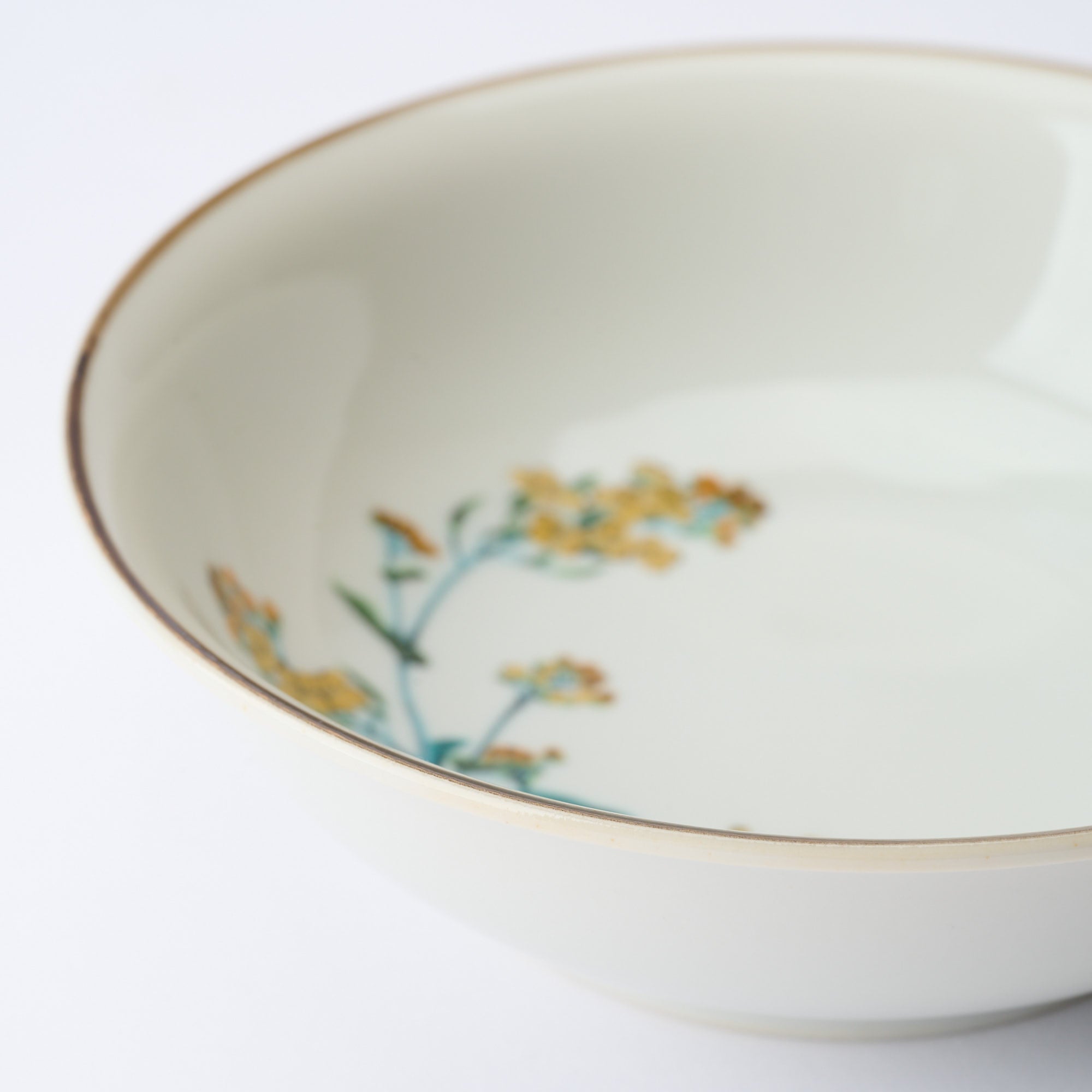 Seasonal Blossoms with Cat Medium Bowl Set - JAPAN KUTANI SHOP