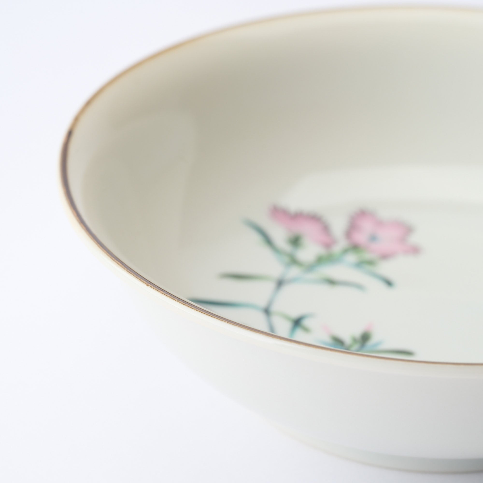 Seasonal Blossoms with Cat Medium Bowl Set - JAPAN KUTANI SHOP