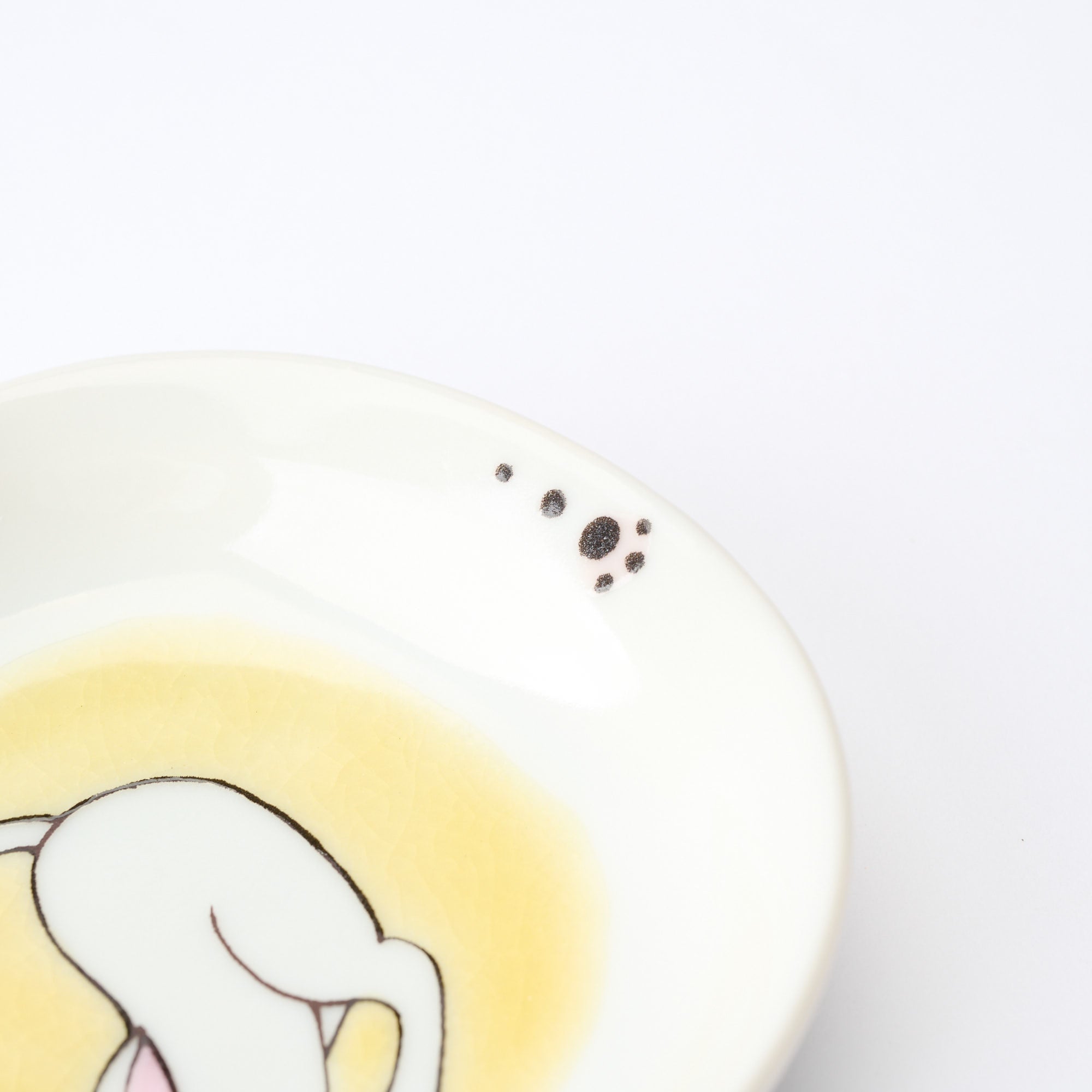 White Cat Pastel Side Plate Set - JAPAN KUTANI SHOP