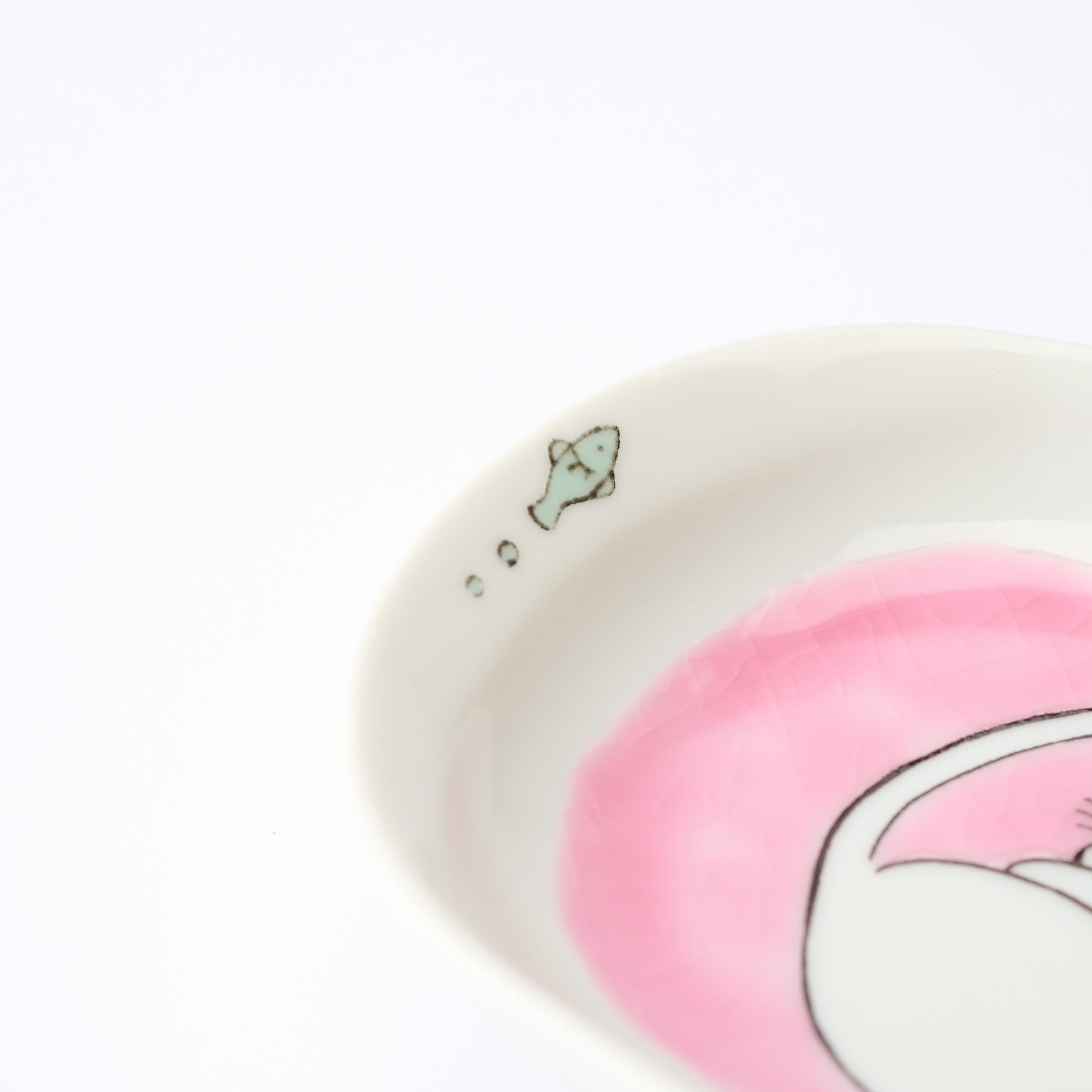 White Cat Pastel Side Plate Set - JAPAN KUTANI SHOP