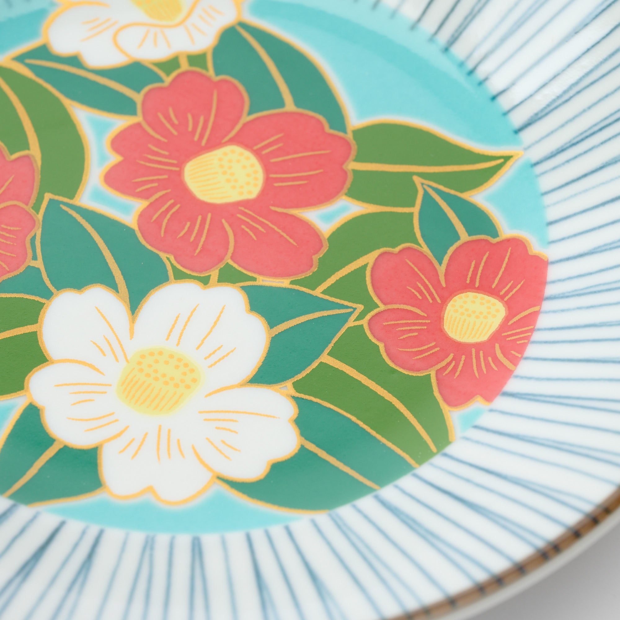 Joyful Flowers Side Plate Set - JAPAN KUTANI SHOP