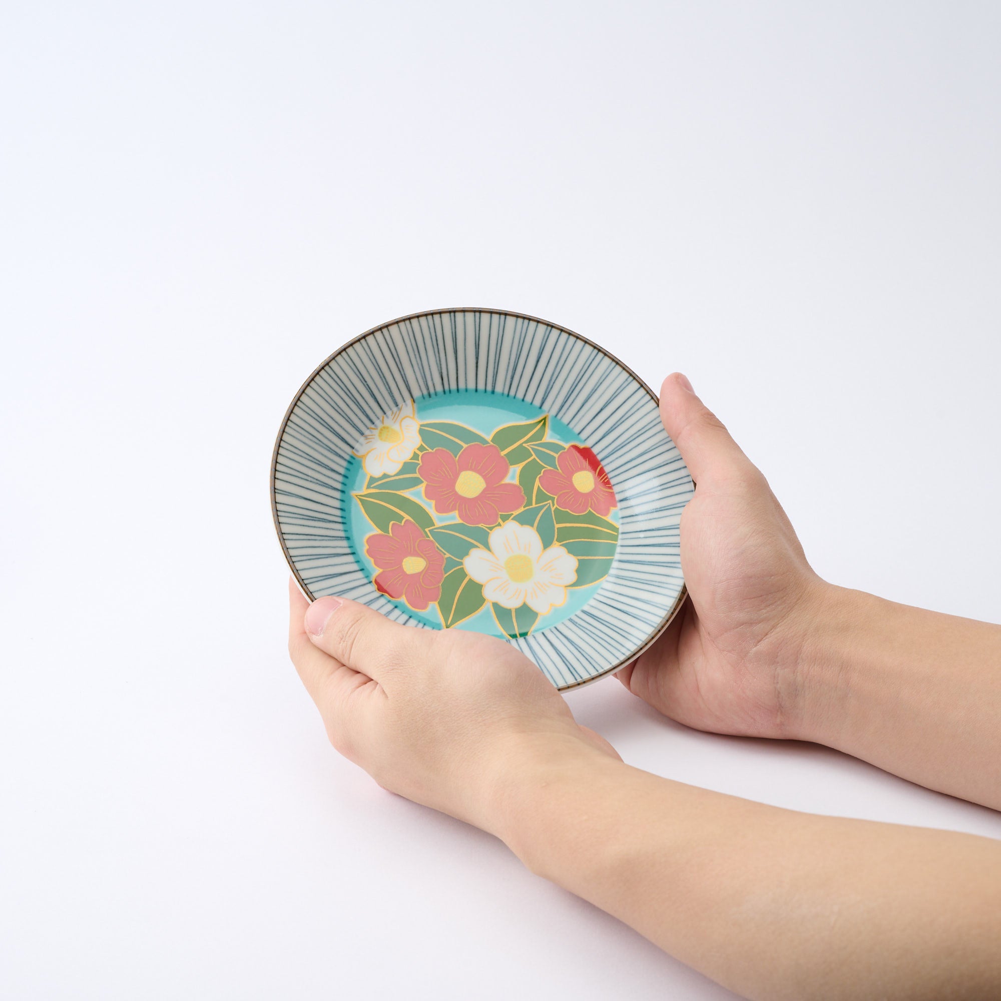 Joyful Flowers Side Plate Set - JAPAN KUTANI SHOP