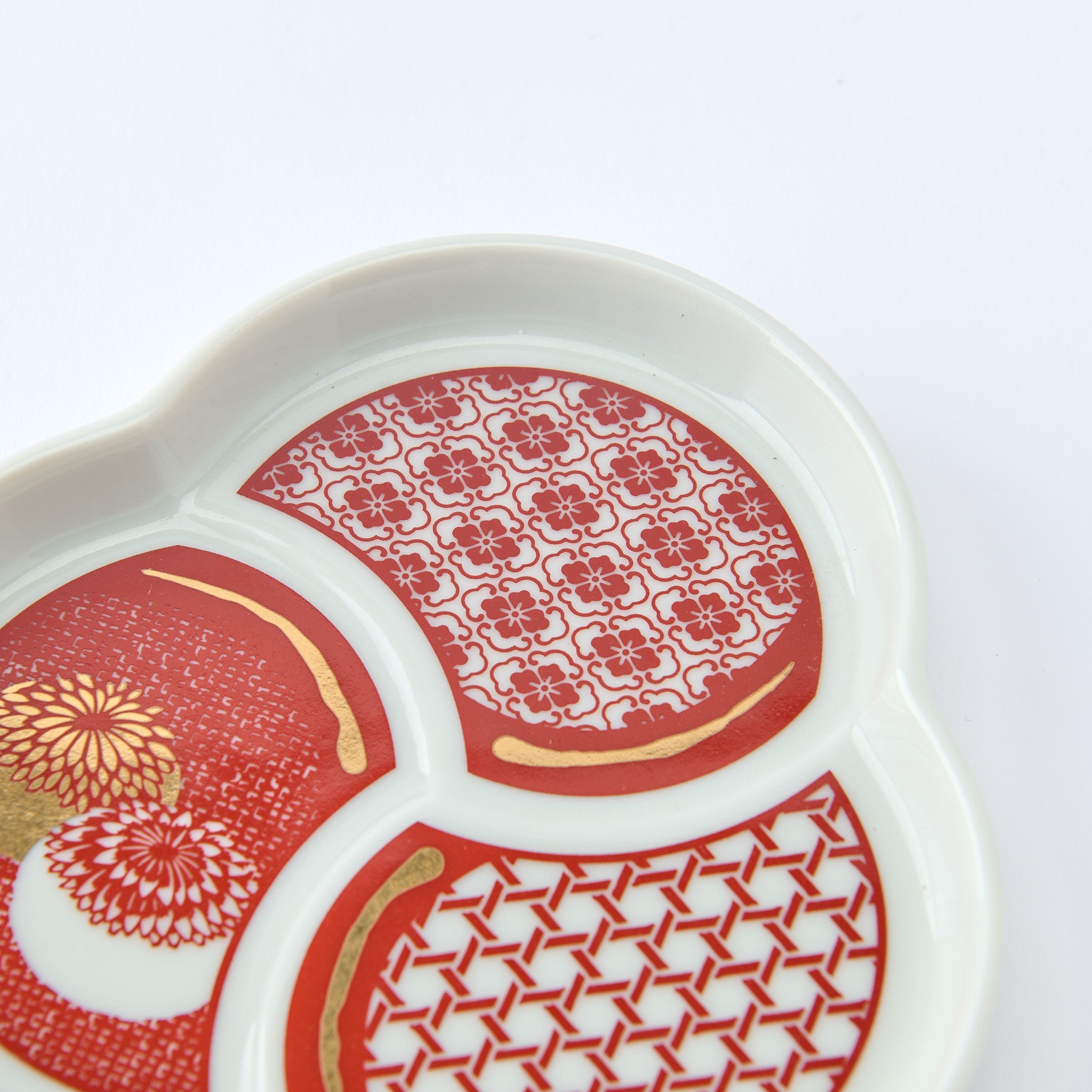 Auspicious Tomoe SIde Plate Set　 - JAPAN KUTANI SHOP