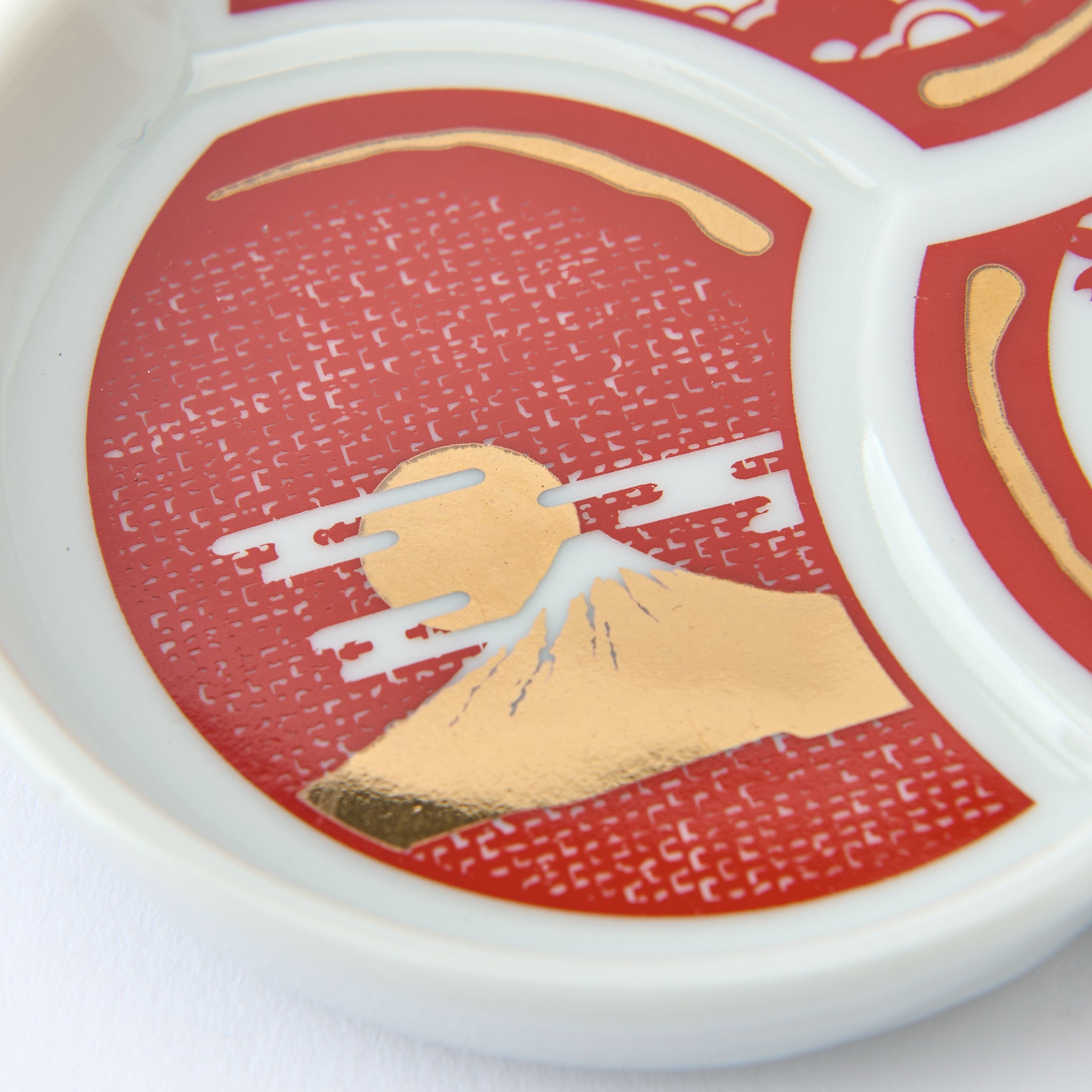 Auspicious Tomoe SIde Plate Set　 - JAPAN KUTANI SHOP