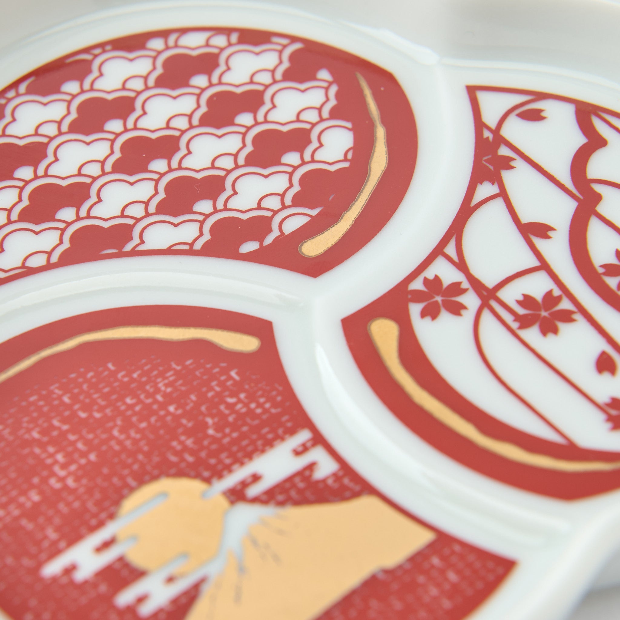 Auspicious Tomoe SIde Plate Set　 - JAPAN KUTANI SHOP