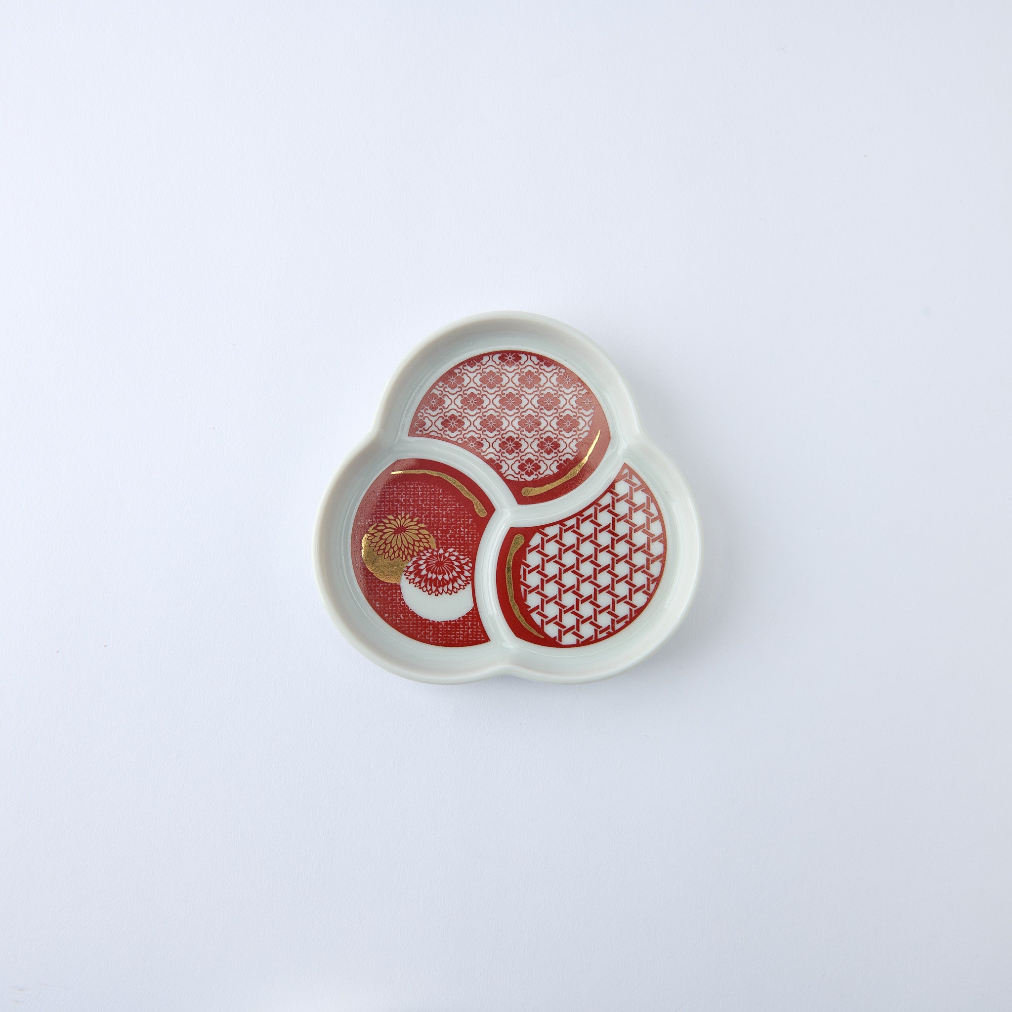 Auspicious Tomoe SIde Plate Set　 - JAPAN KUTANI SHOP