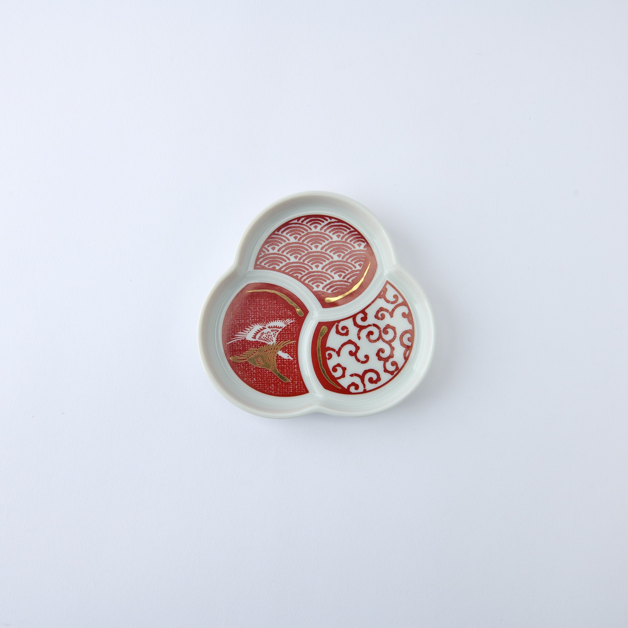Auspicious Tomoe SIde Plate Set　 - JAPAN KUTANI SHOP