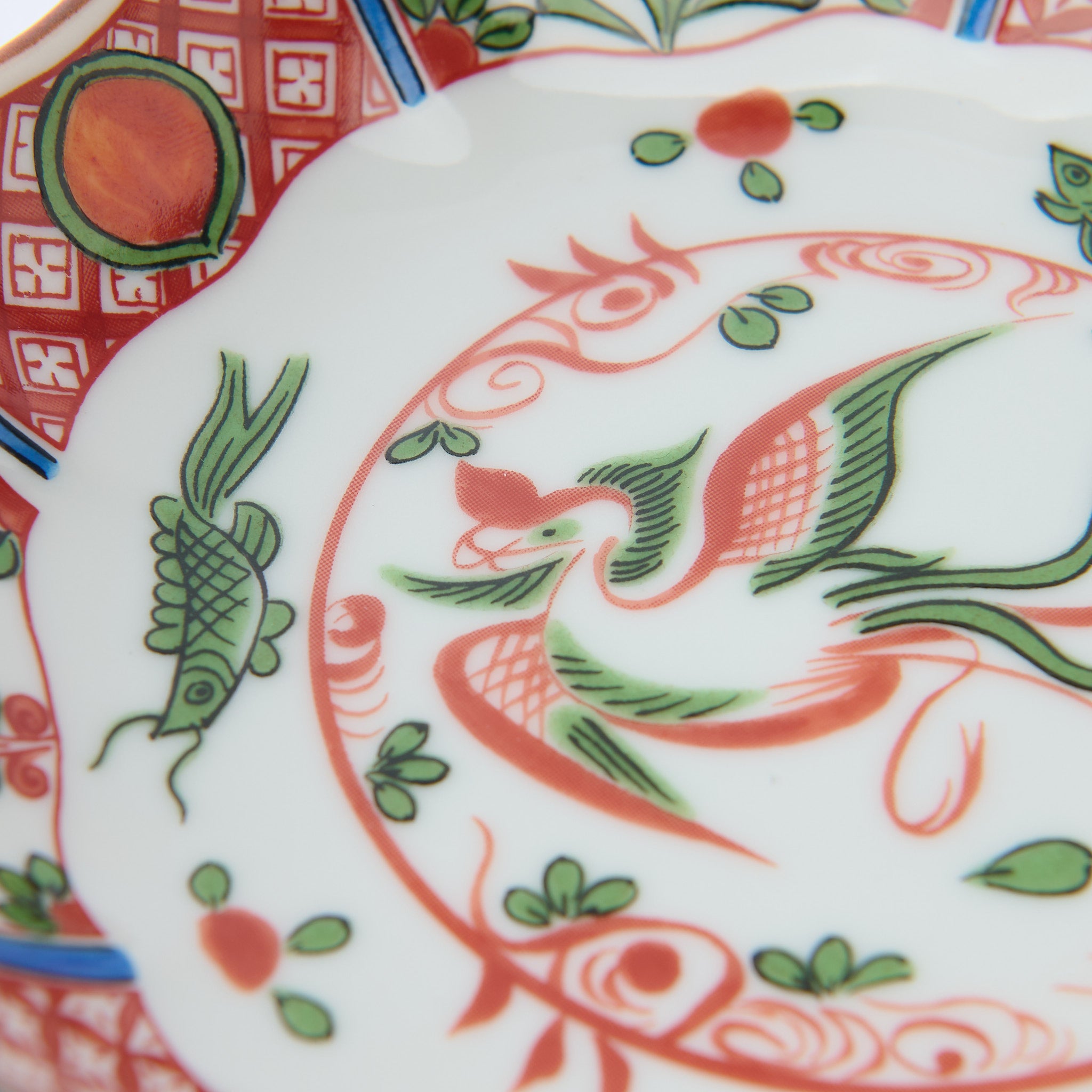 Akae Phoenix Side Plate Set　 - JAPAN KUTANI SHOP