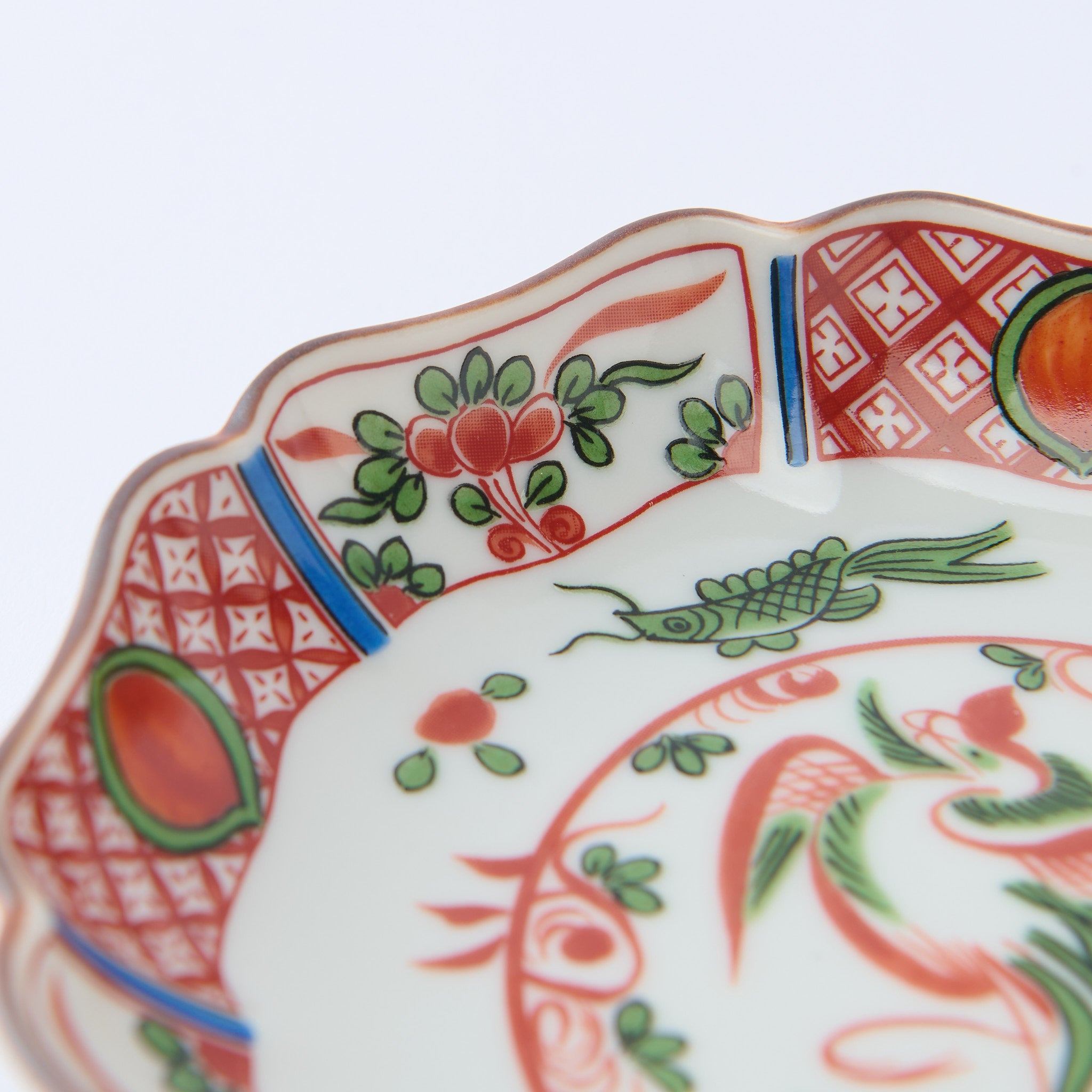 Akae Phoenix Side Plate Set　 - JAPAN KUTANI SHOP