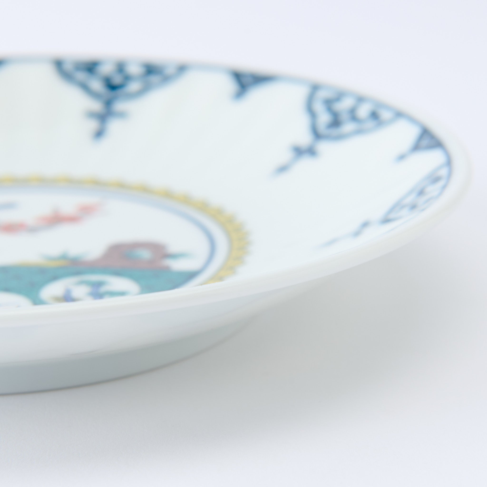 Ko-Kutani Flower and Bird Side Plate Set - JAPAN KUTANI SHOP