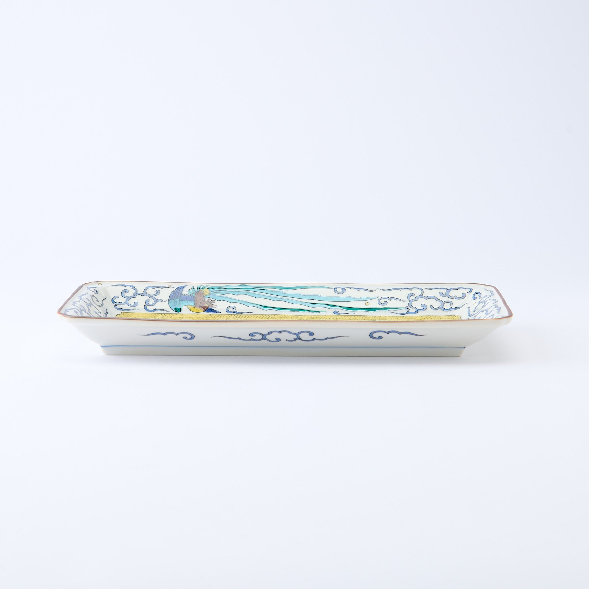 Yoshidaya Phoenix Design Rectangular Dinner Plate Set - JAPAN KUTANI SHOP