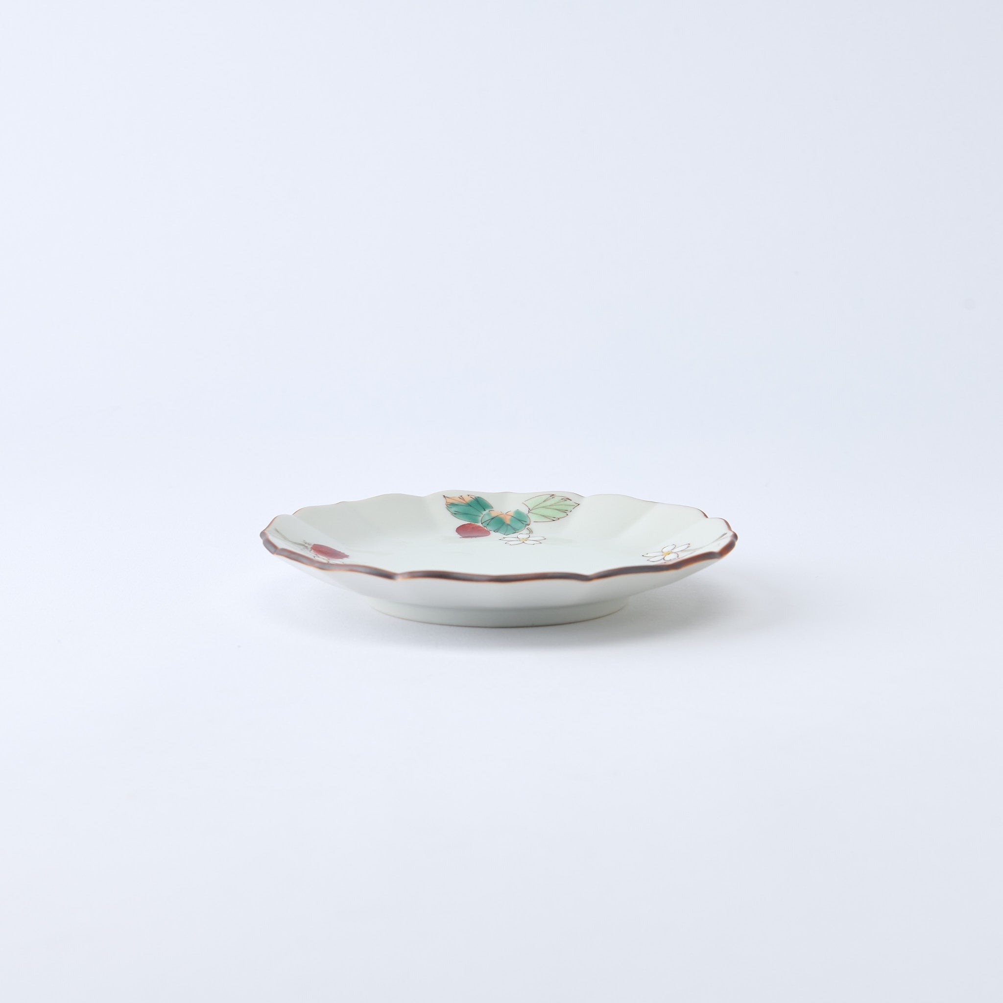 Strawberry Blossoms Side Plate Set - JAPAN KUTANI SHOP