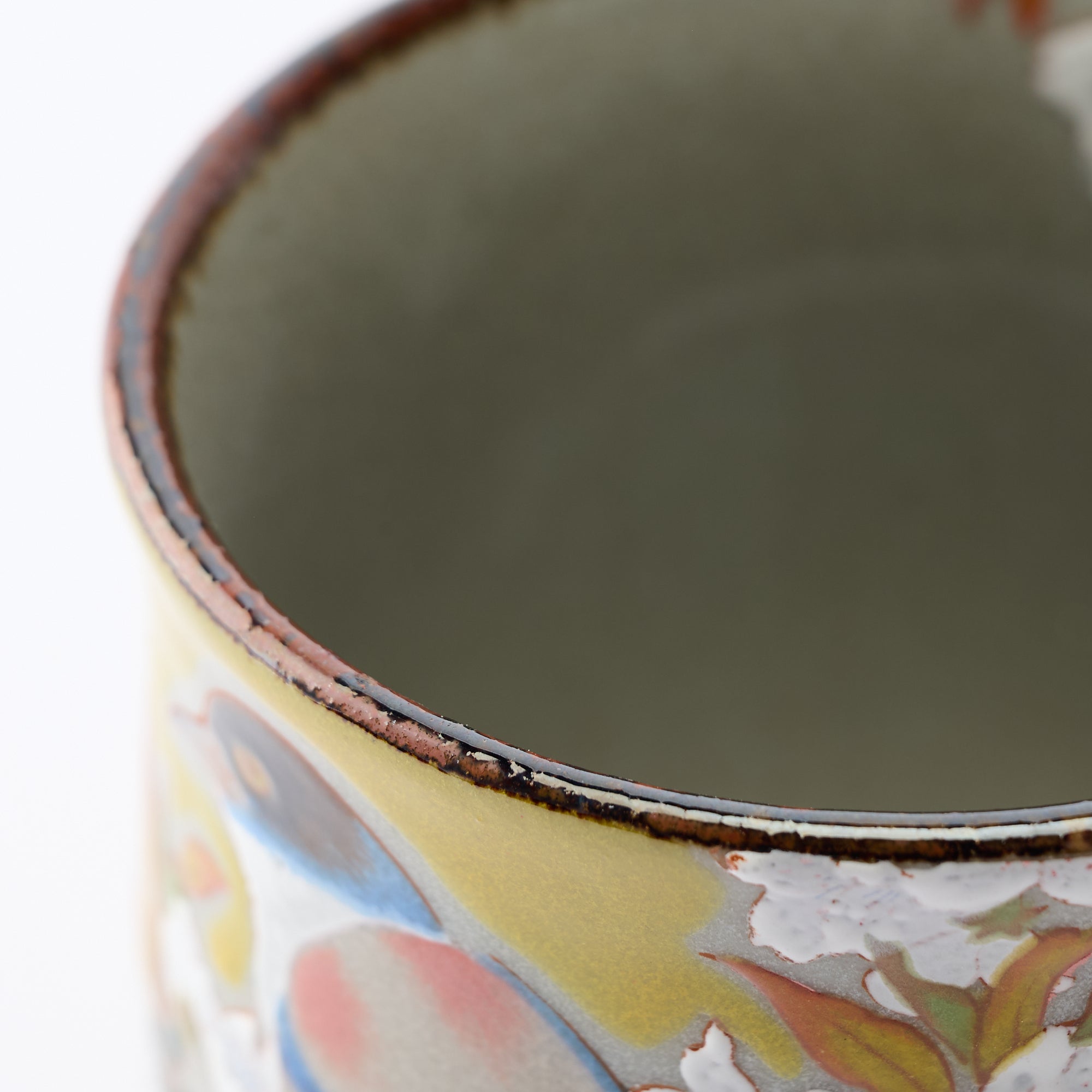 組湯呑 吉田屋山桜に鳥 - JAPAN KUTANI SHOP