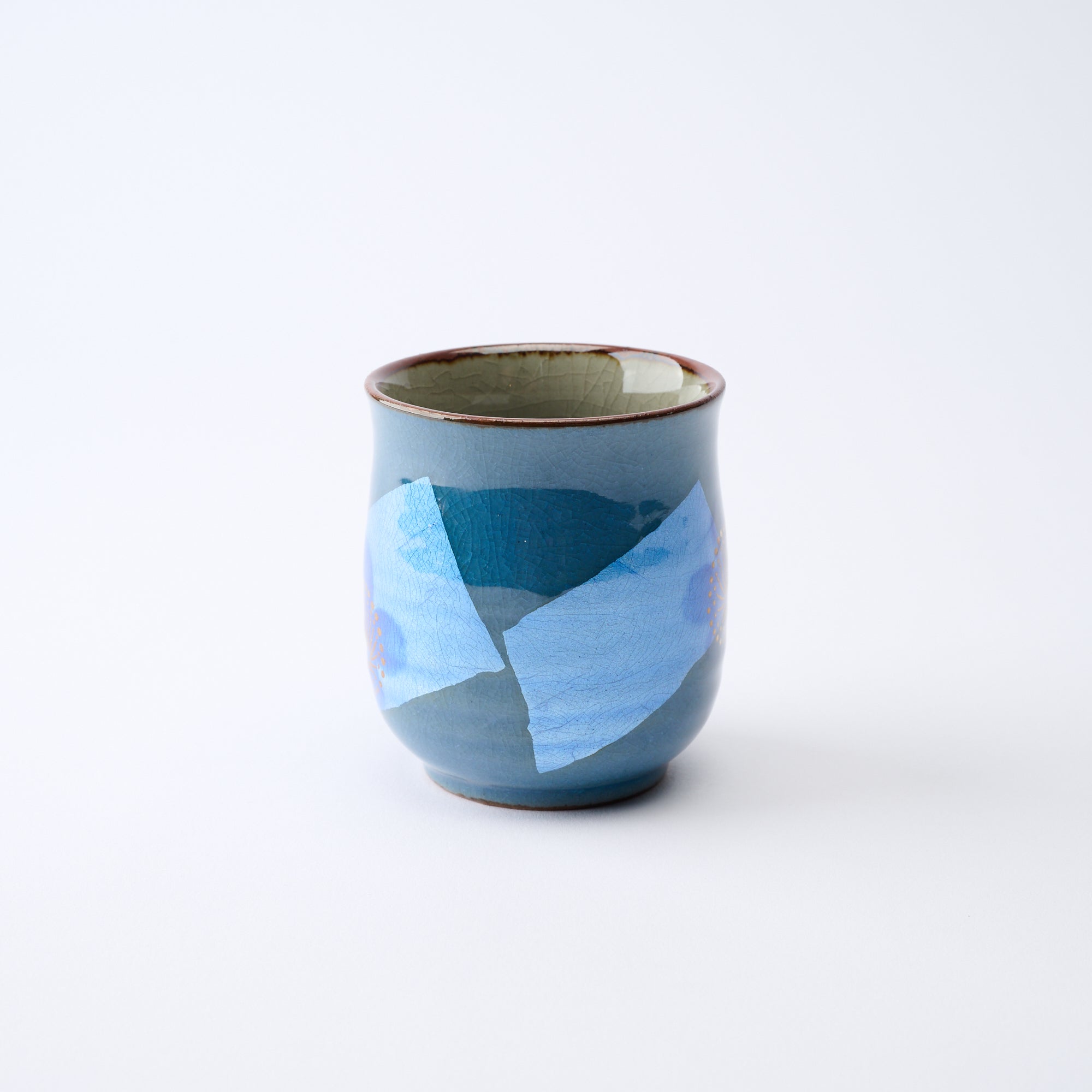 組湯呑 銀彩金梅 - JAPAN KUTANI SHOP