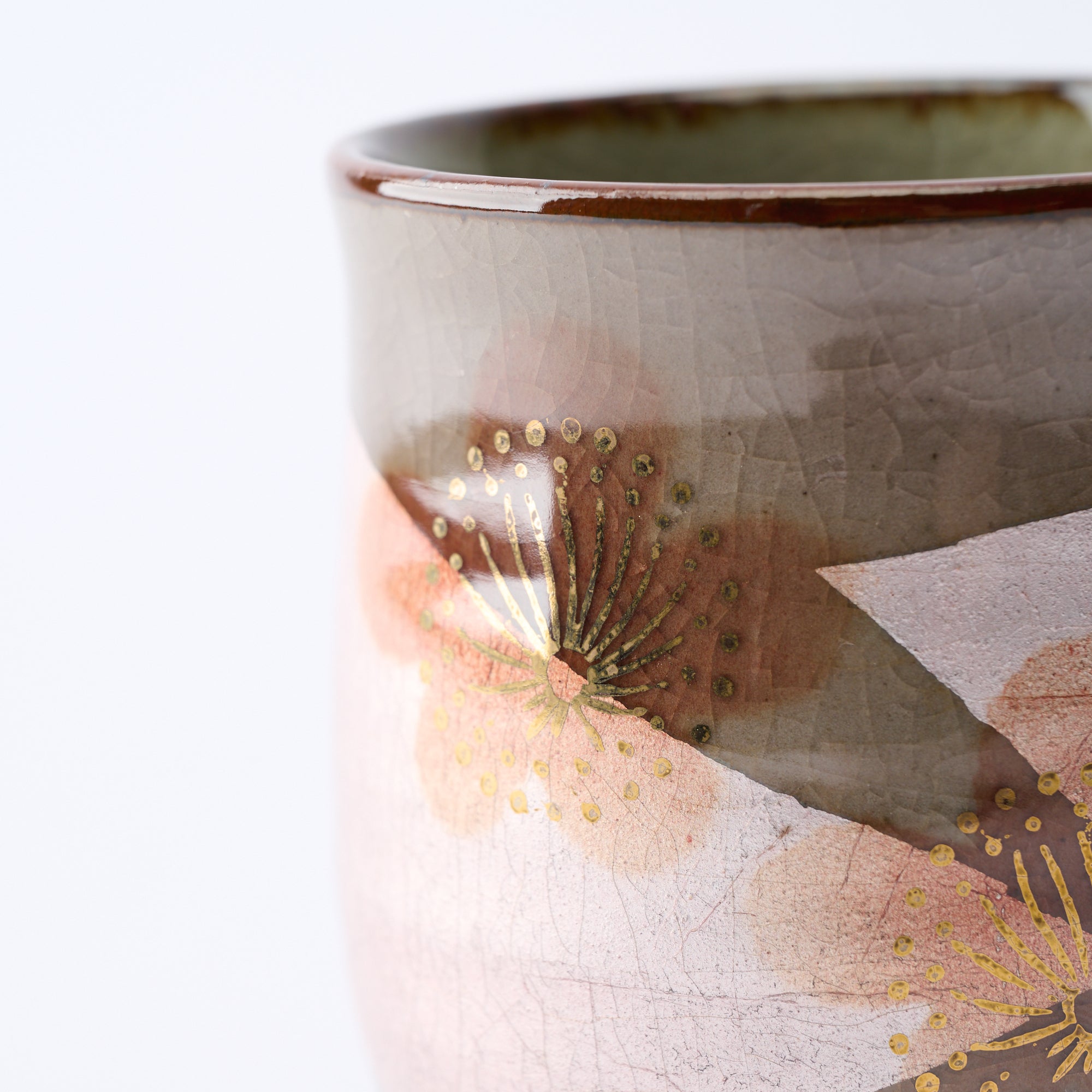 組湯呑 銀彩金梅 - JAPAN KUTANI SHOP