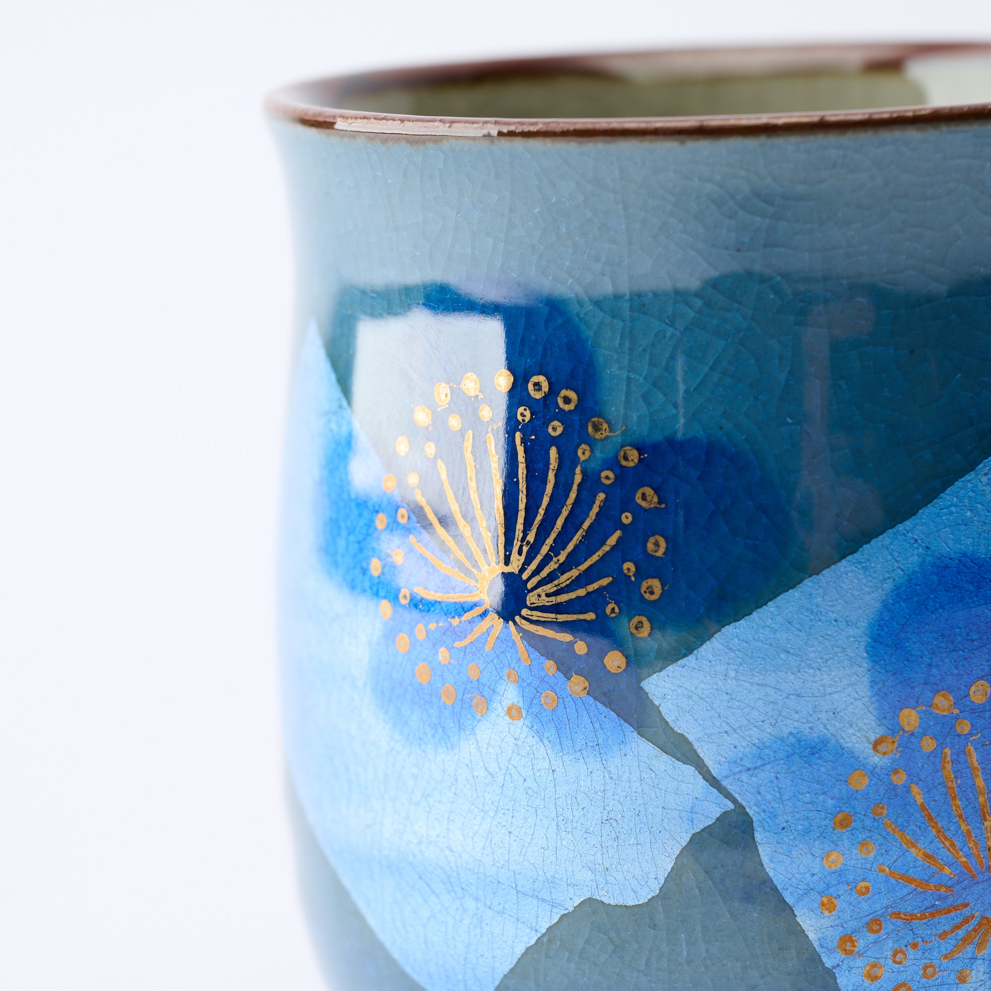 組湯呑 銀彩金梅 - JAPAN KUTANI SHOP