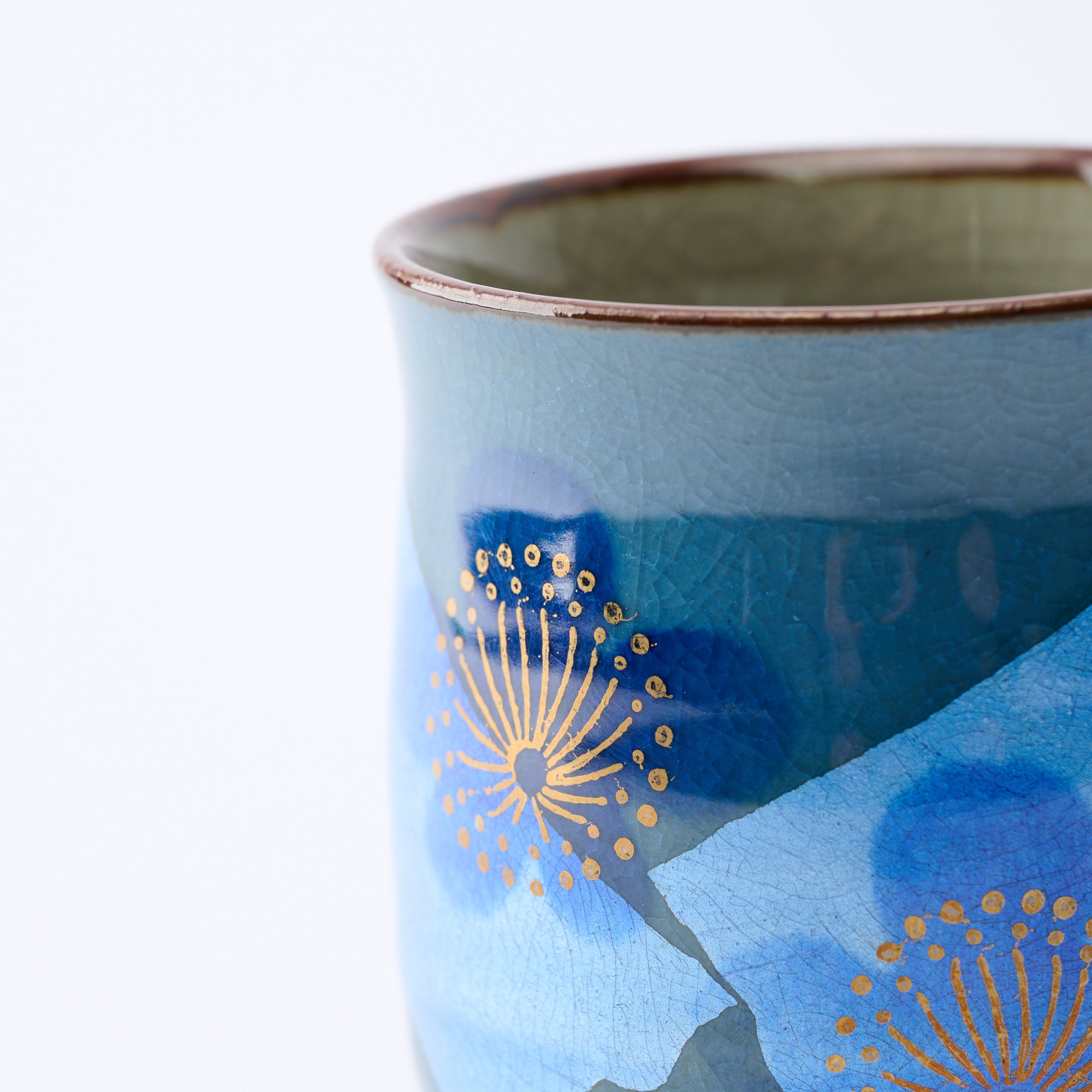 組湯呑 銀彩金梅 - JAPAN KUTANI SHOP