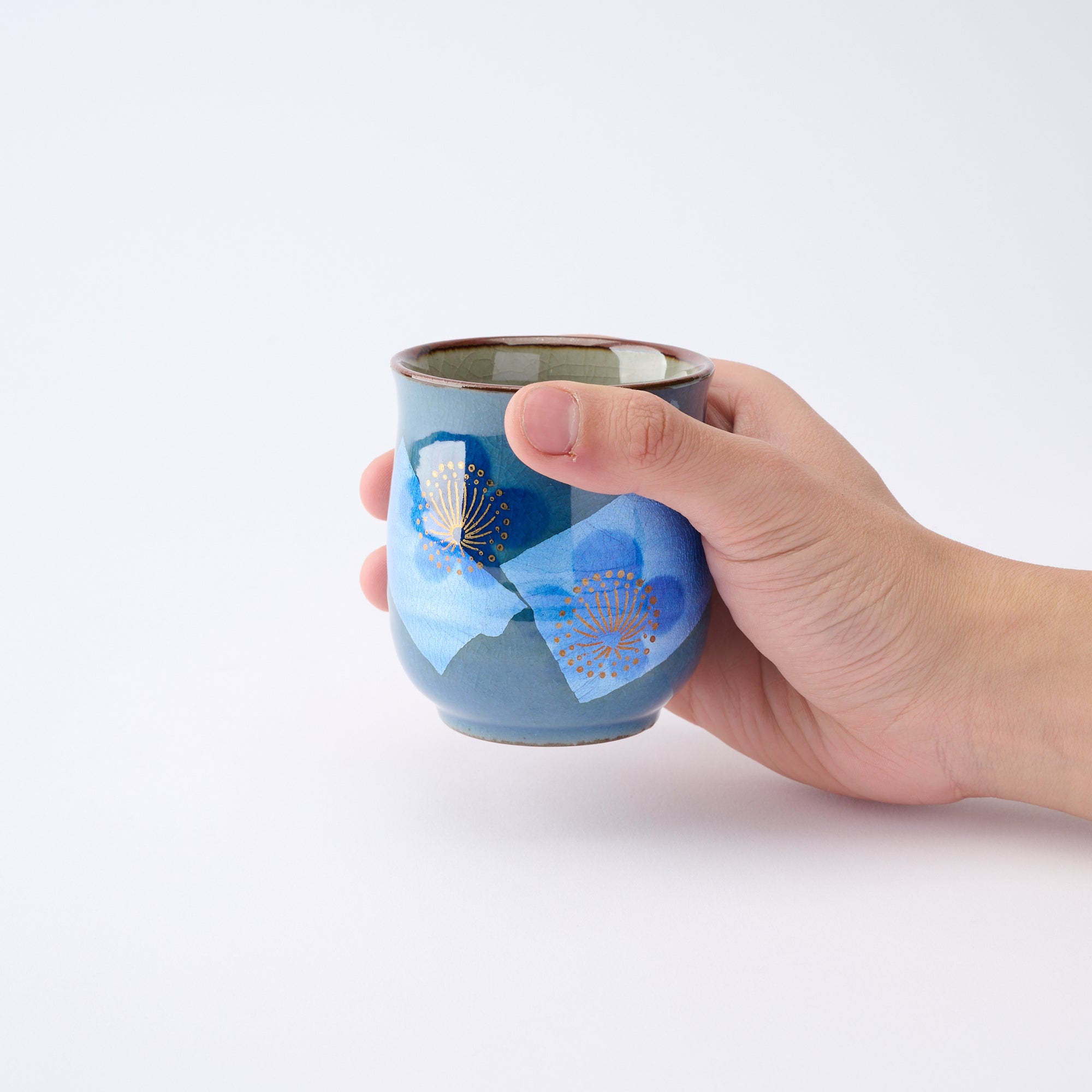 組湯呑 銀彩金梅 - JAPAN KUTANI SHOP