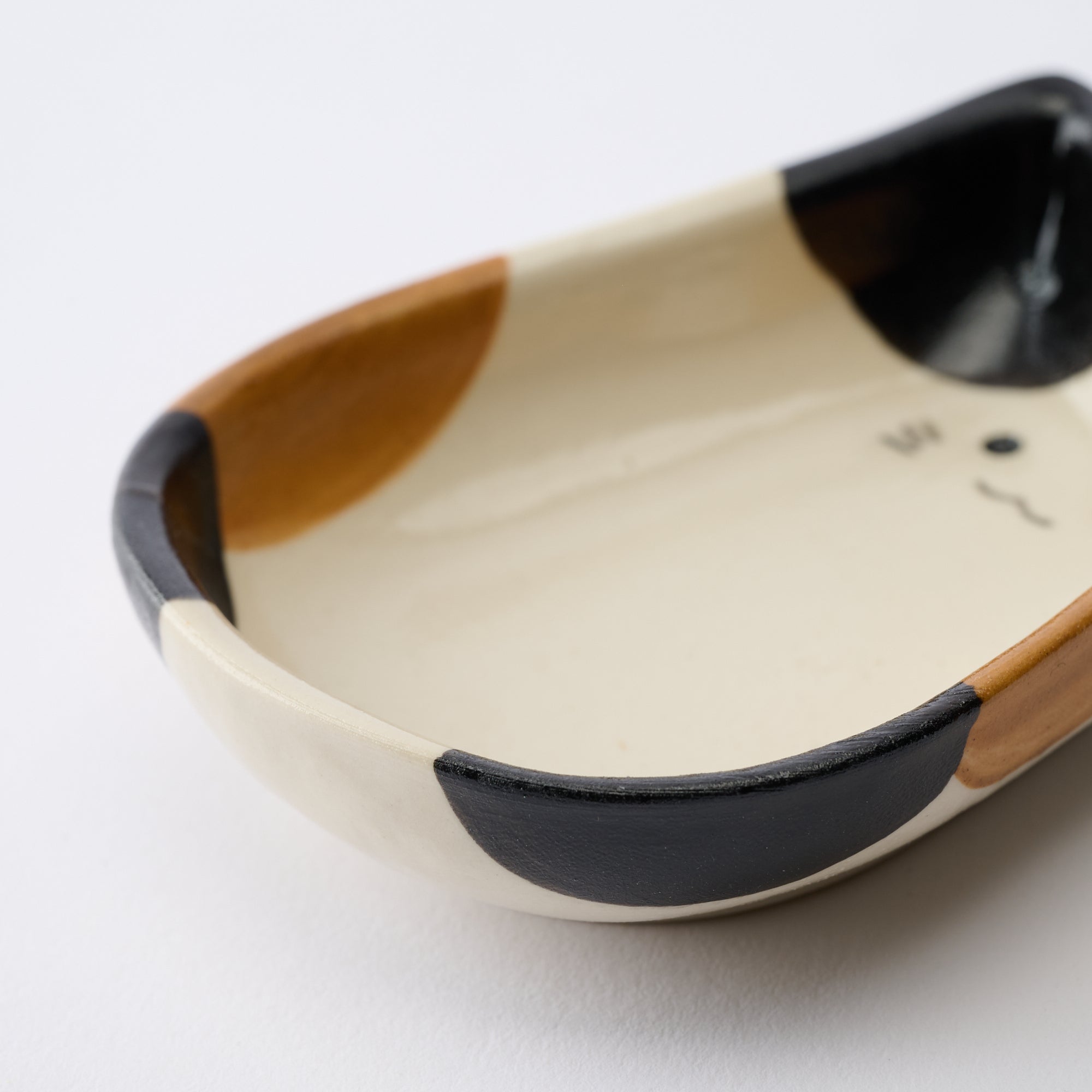 Cat Silhouette Sauce Plate　 - JAPAN KUTANI SHOP