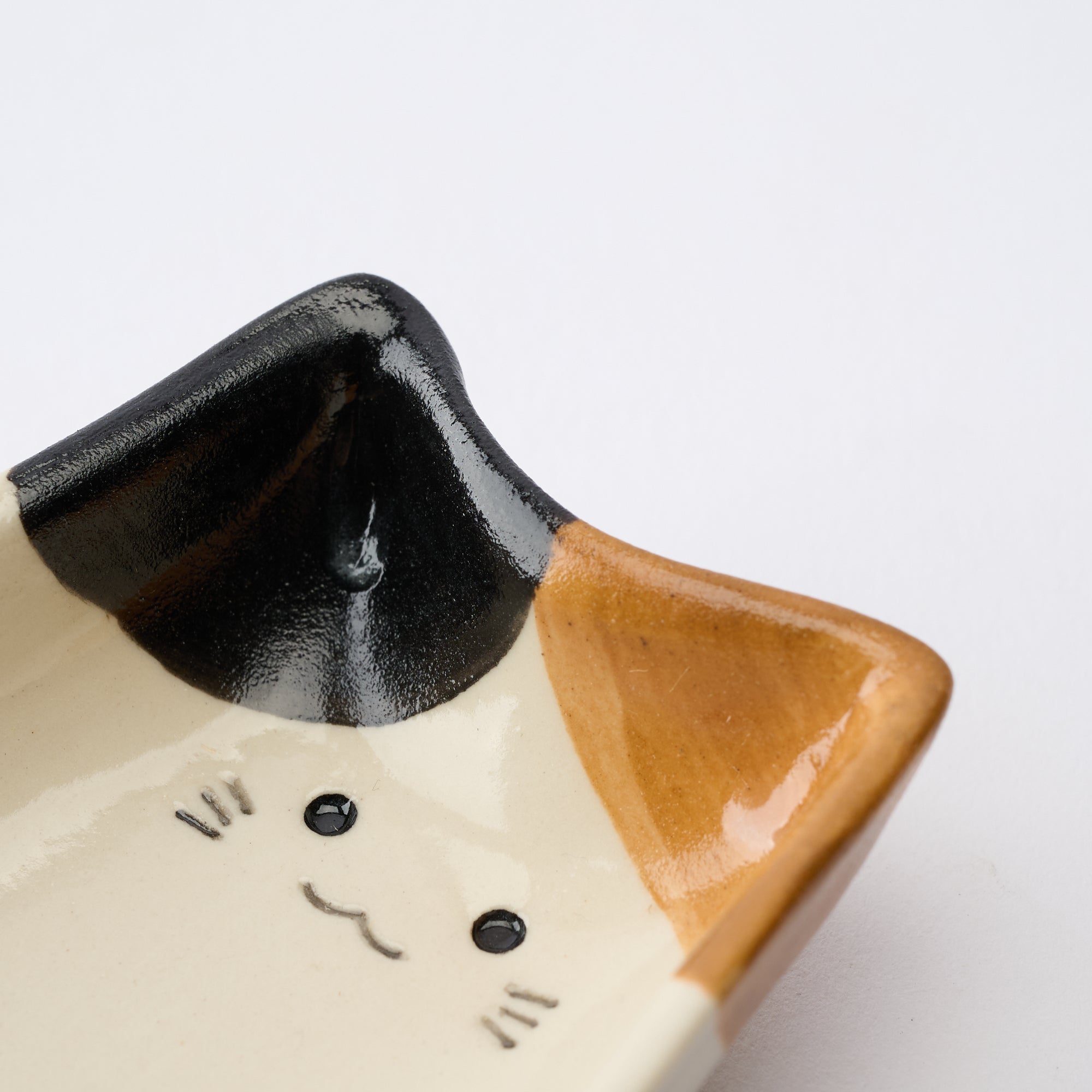 Cat Silhouette Sauce Plate　 - JAPAN KUTANI SHOP