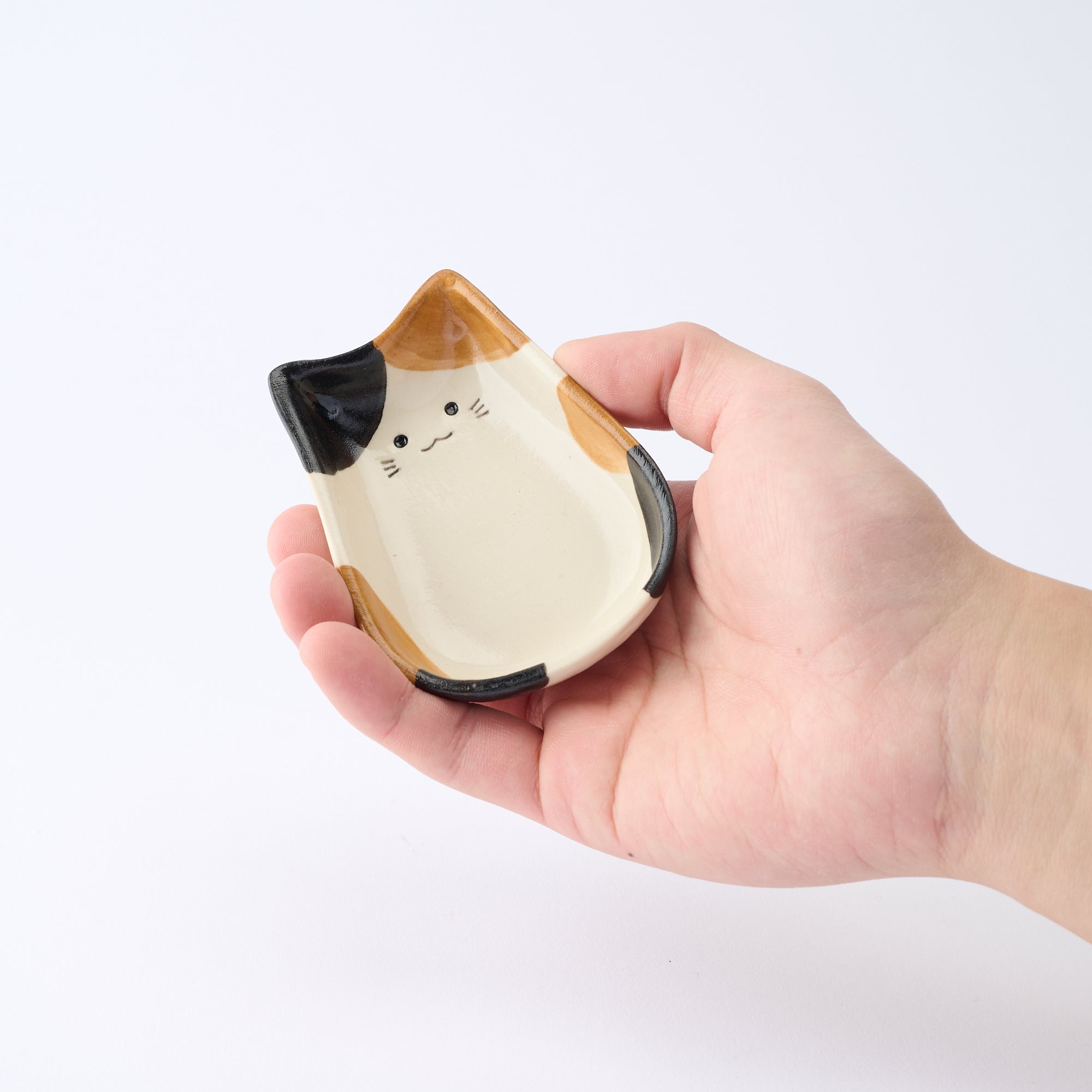 Cat Silhouette Sauce Plate　 - JAPAN KUTANI SHOP