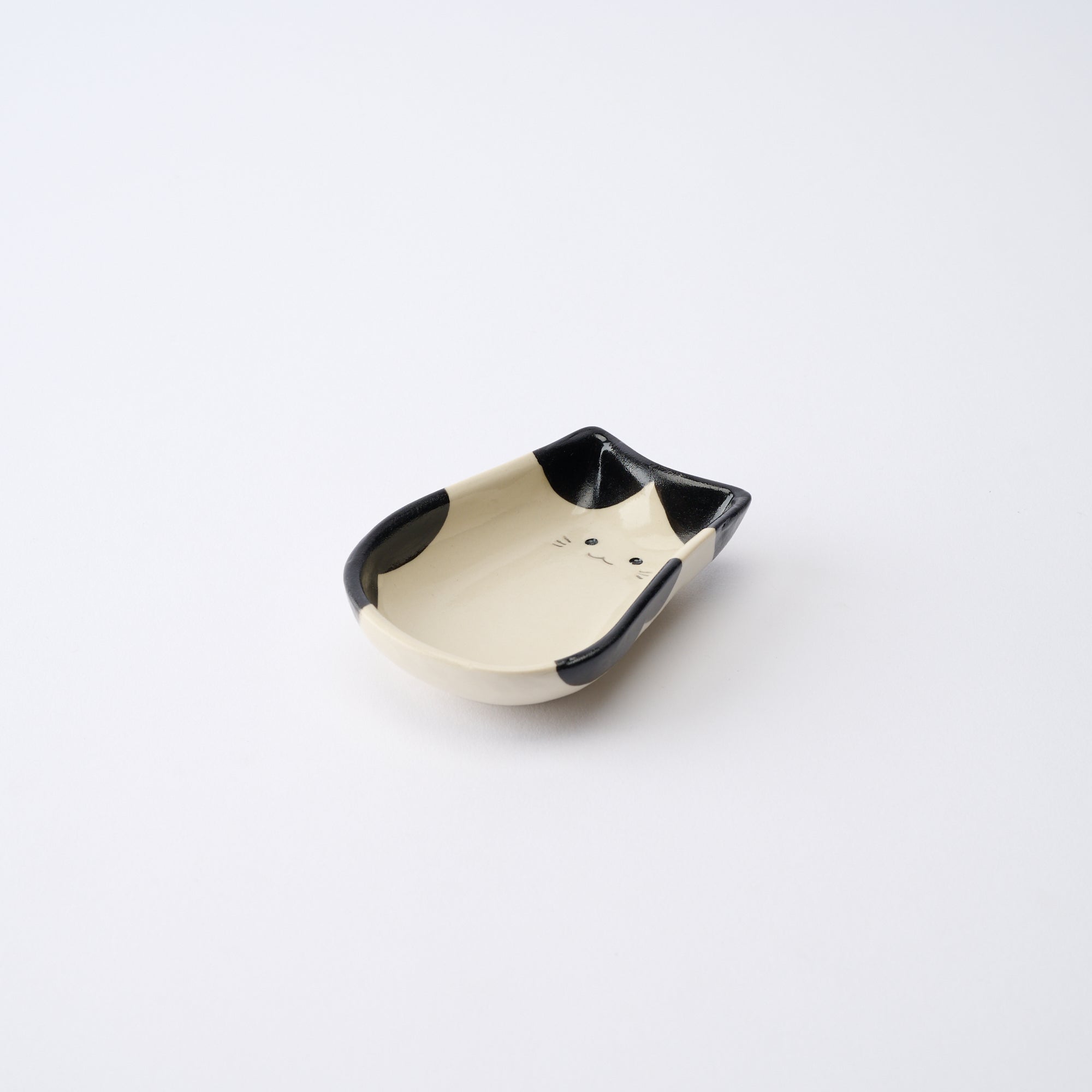 Cat Silhouette Sauce Plate　 - JAPAN KUTANI SHOP