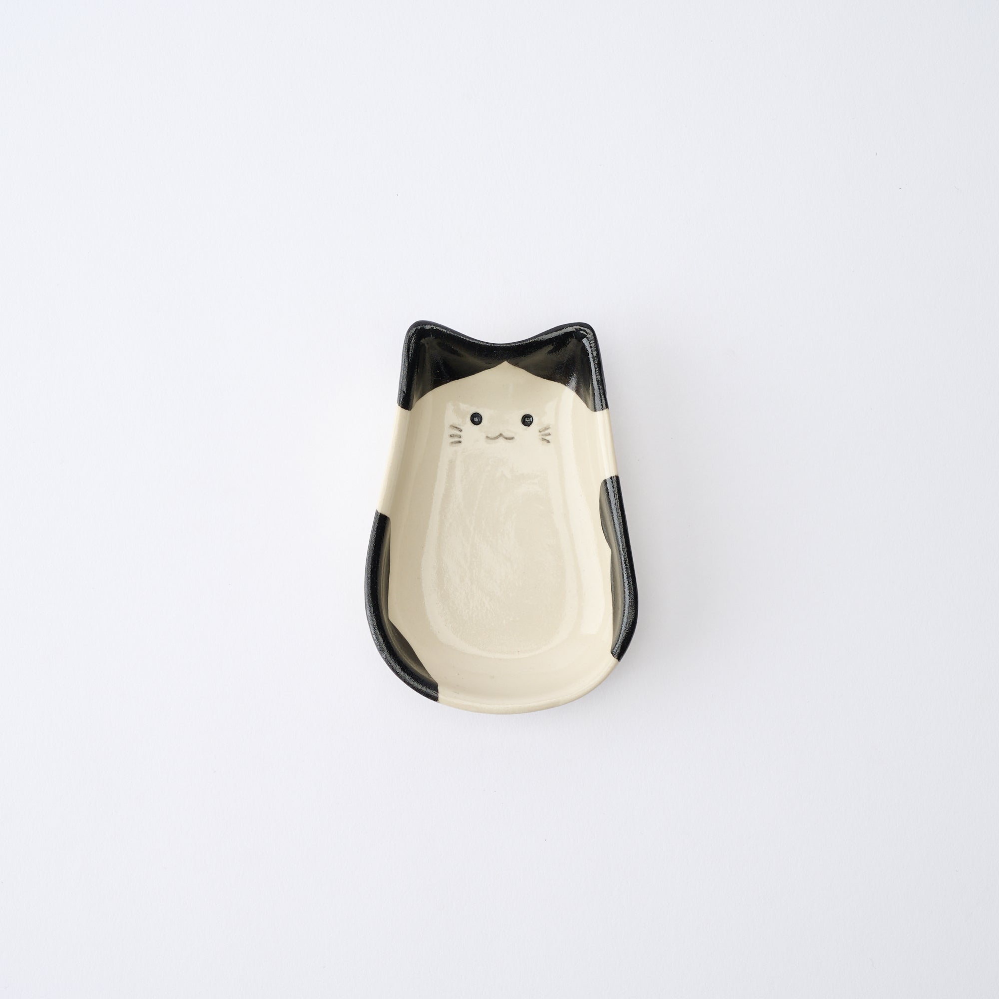 Cat Silhouette Sauce Plate　 - JAPAN KUTANI SHOP