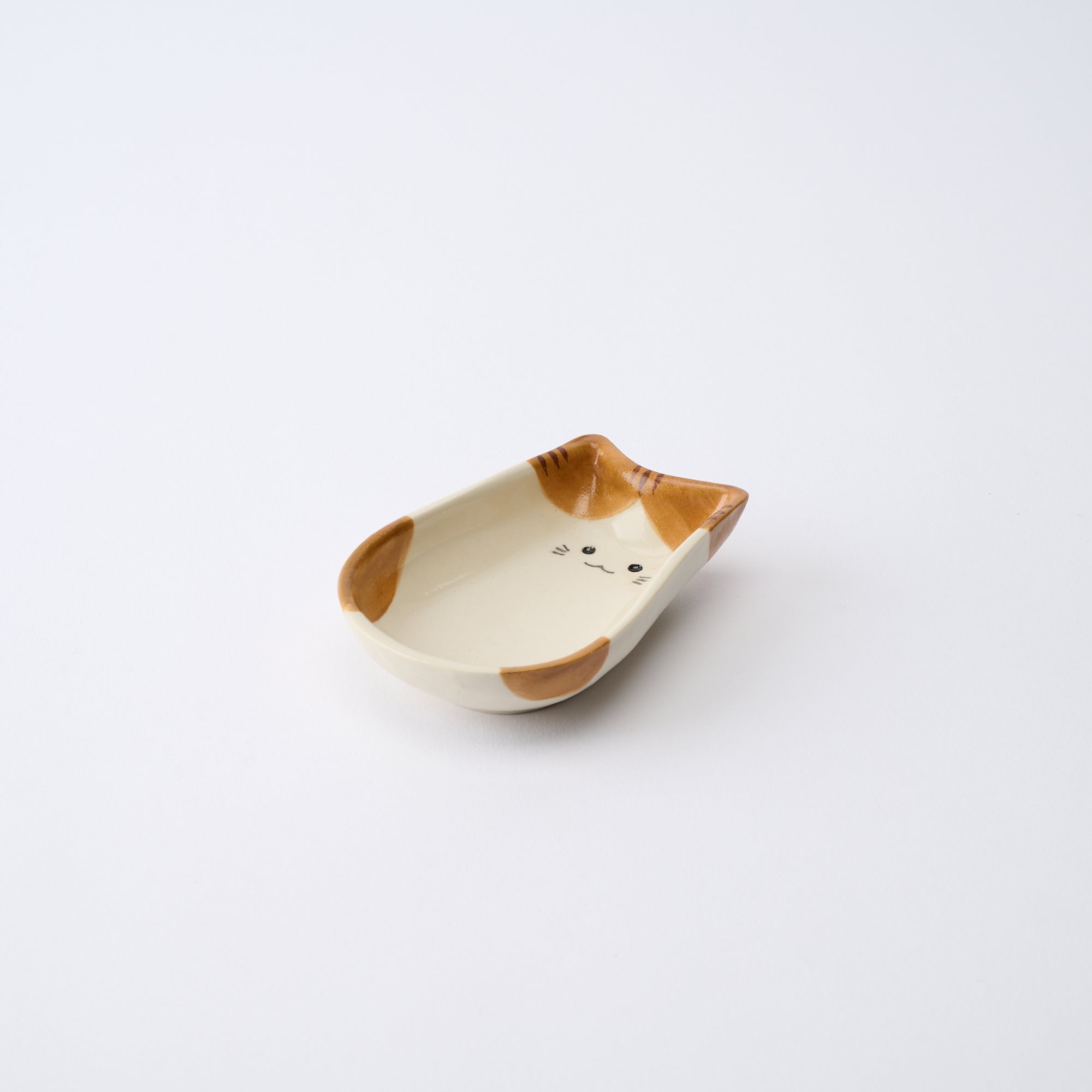 Cat Silhouette Sauce Plate　 - JAPAN KUTANI SHOP