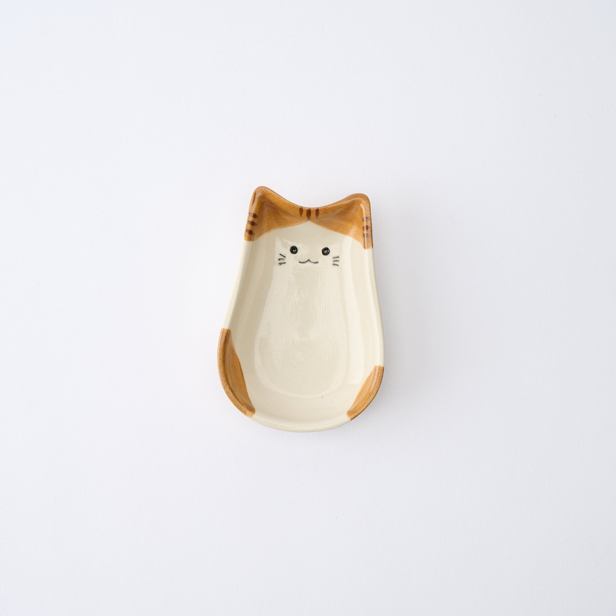 Cat Silhouette Sauce Plate　 - JAPAN KUTANI SHOP