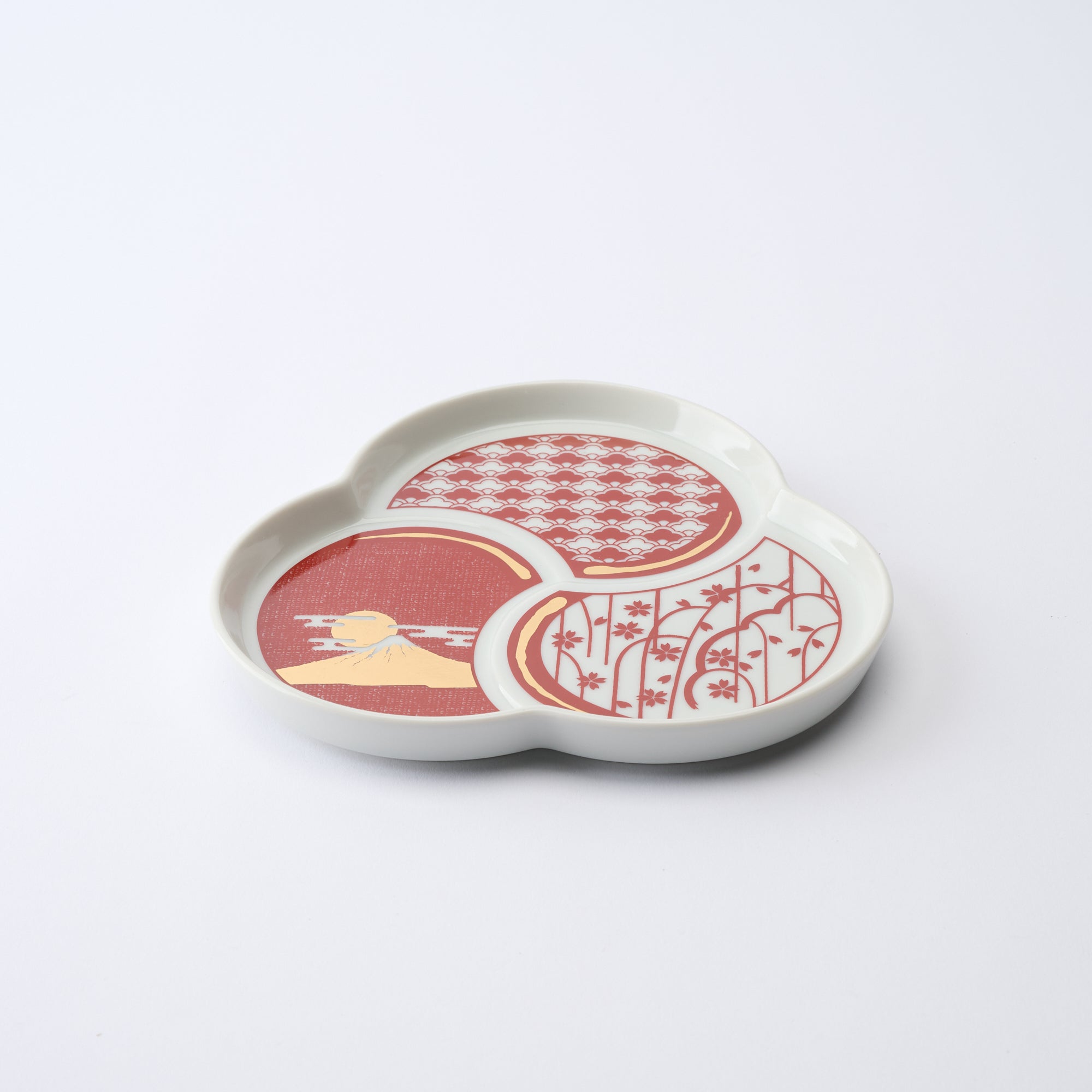 Auspicious Tomoe Side Plate　 - JAPAN KUTANI SHOP