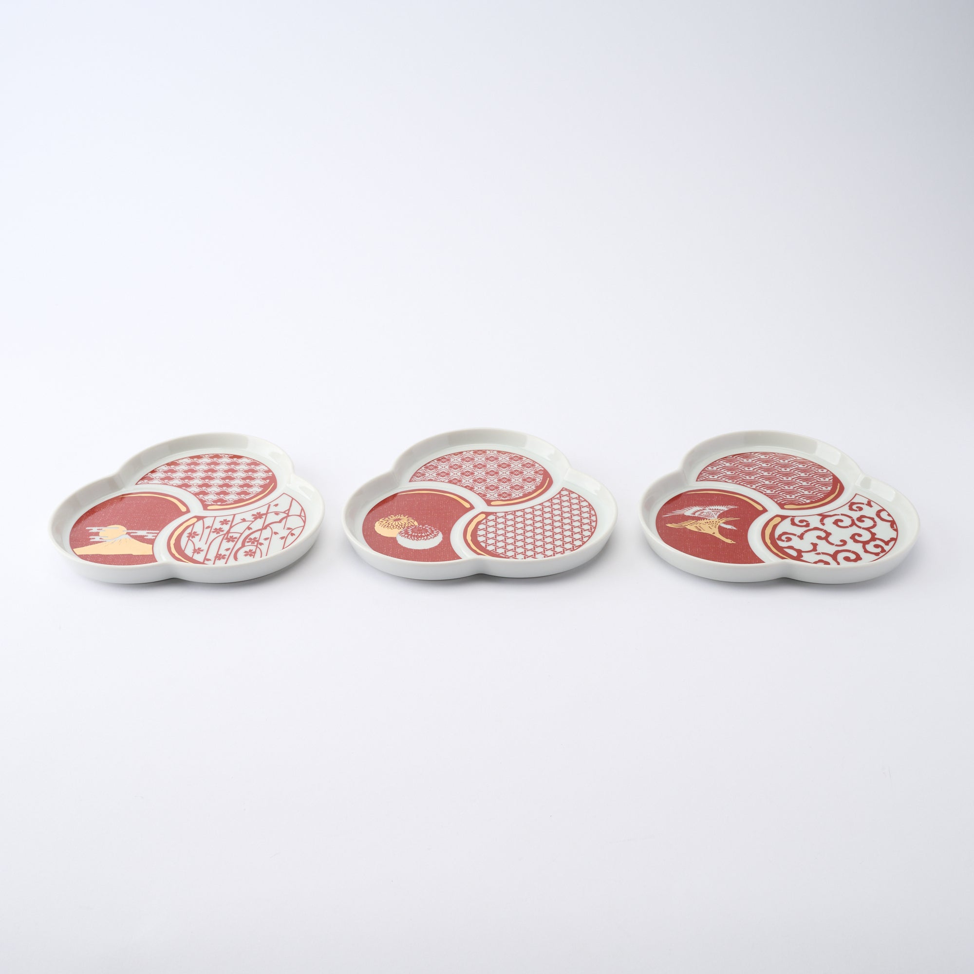 Auspicious Tomoe Side Plate　 - JAPAN KUTANI SHOP