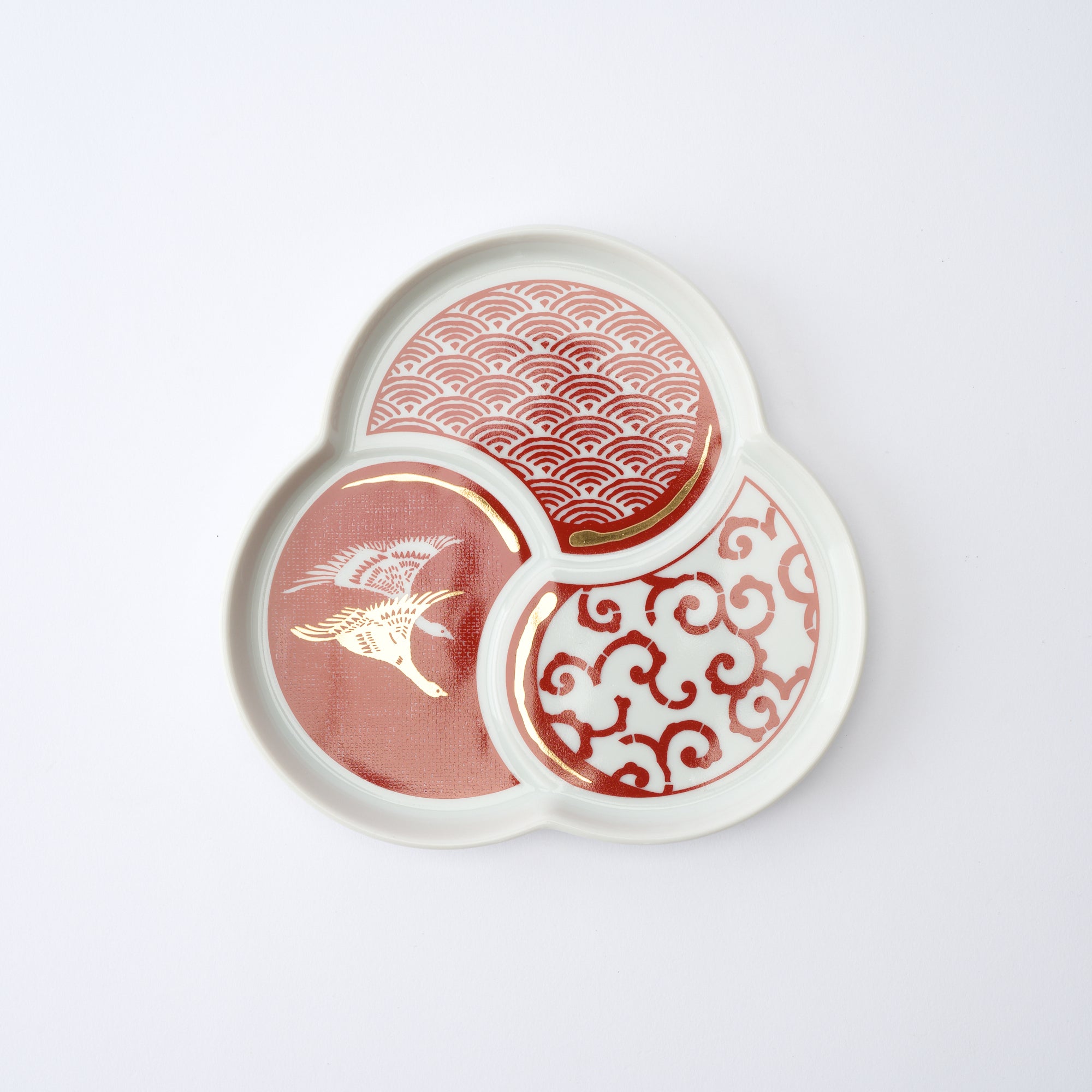 Auspicious Tomoe Side Plate　 - JAPAN KUTANI SHOP