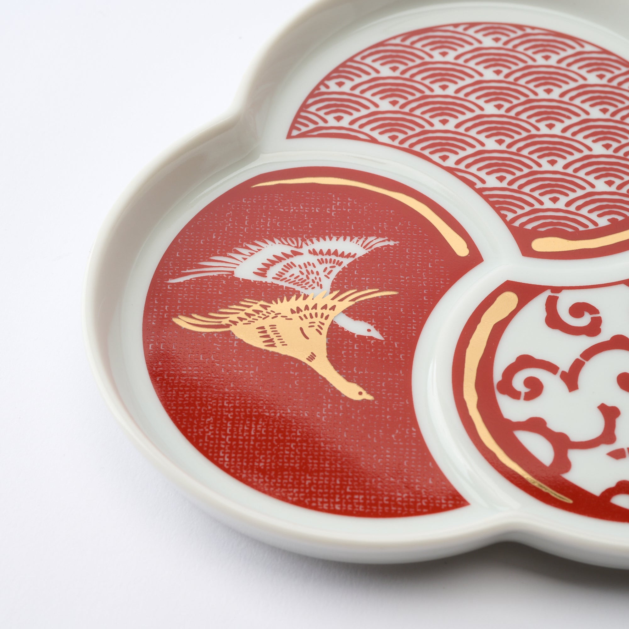 Auspicious Tomoe Side Plate　 - JAPAN KUTANI SHOP
