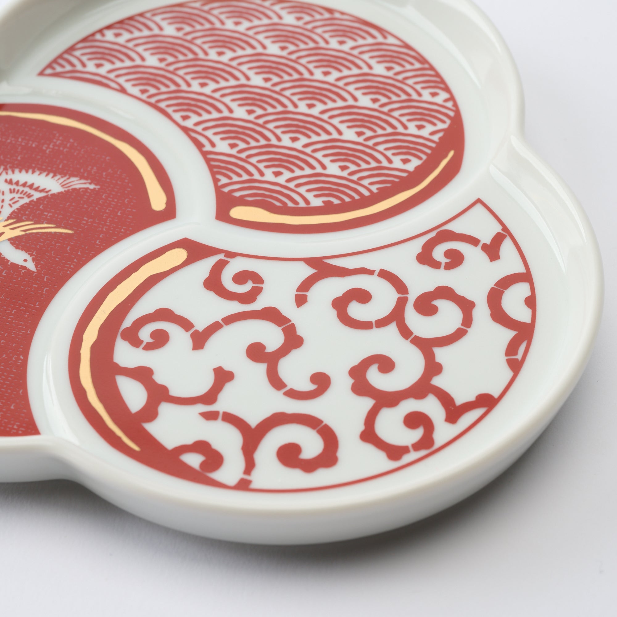 Auspicious Tomoe Side Plate　 - JAPAN KUTANI SHOP