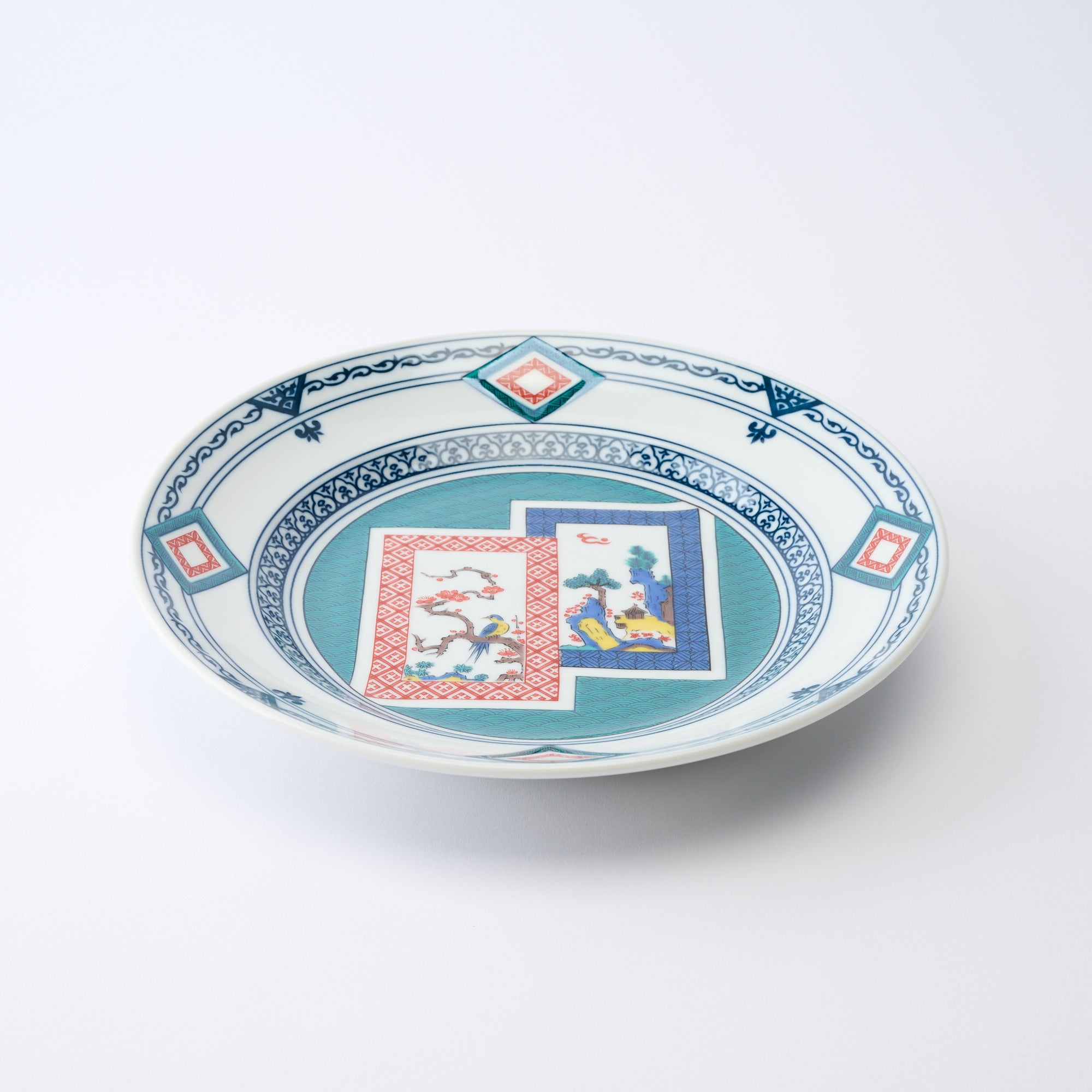 Ko-Kutani Flower and Bird Dinner Plate - JAPAN KUTANI SHOP