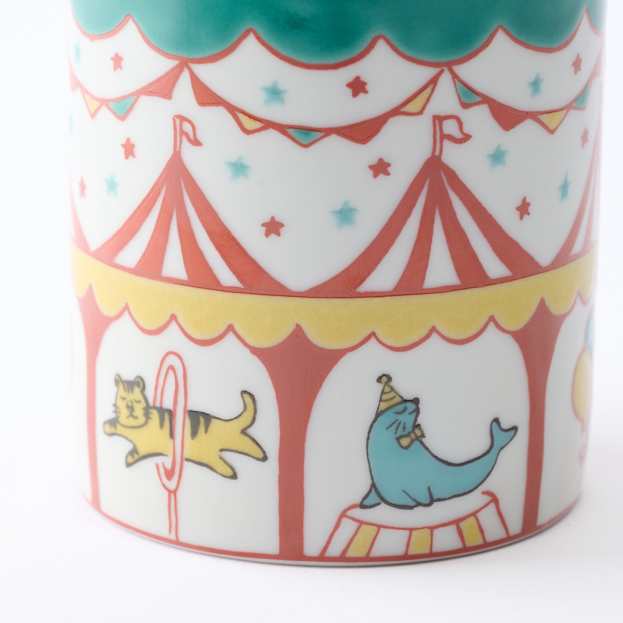 マグカップ　色絵サーカス - JAPAN KUTANI SHOP