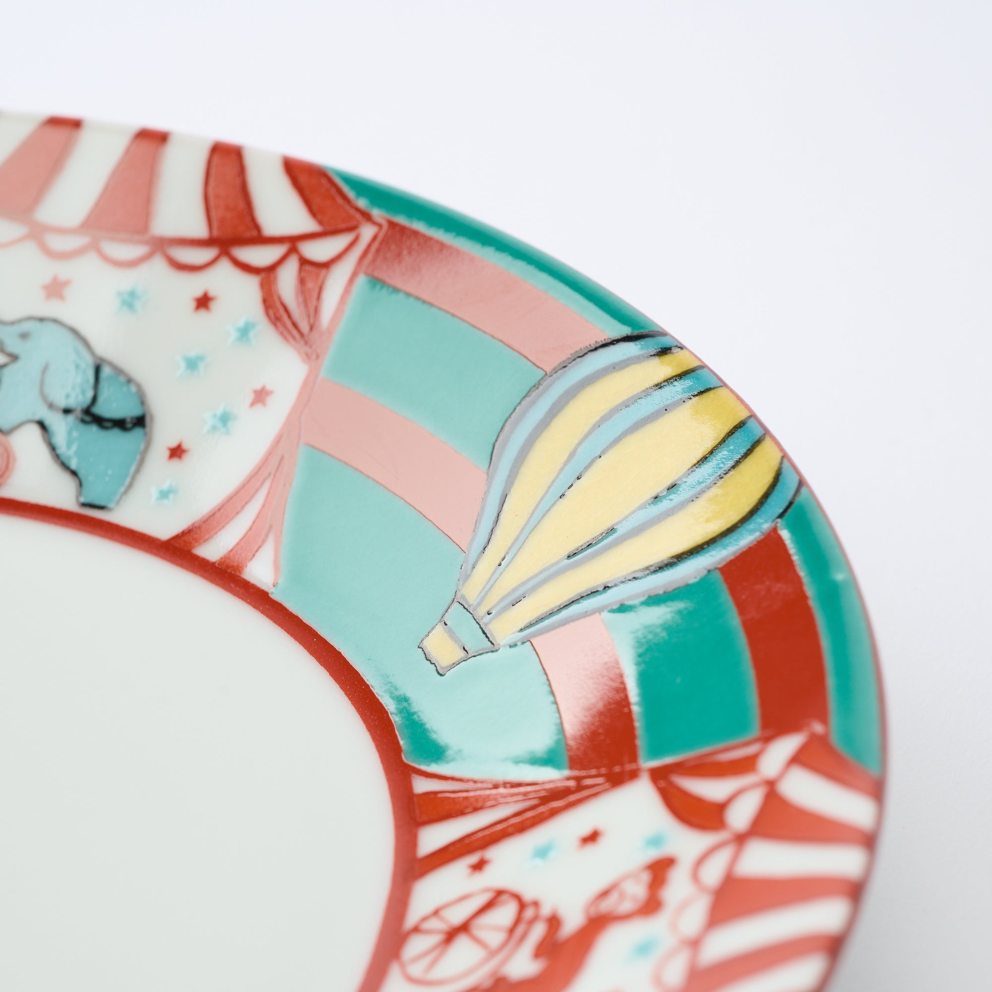Circus Parade Side Plate - JAPAN KUTANI SHOP