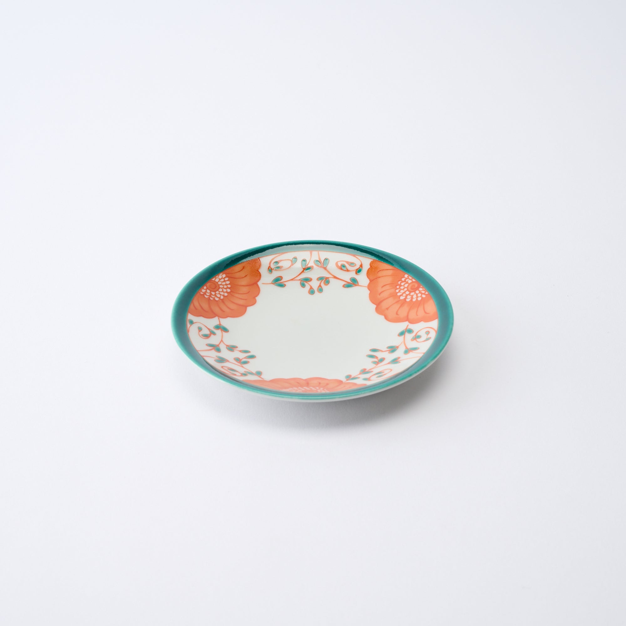 Flower Garland Sauce Plate - JAPAN KUTANI SHOP
