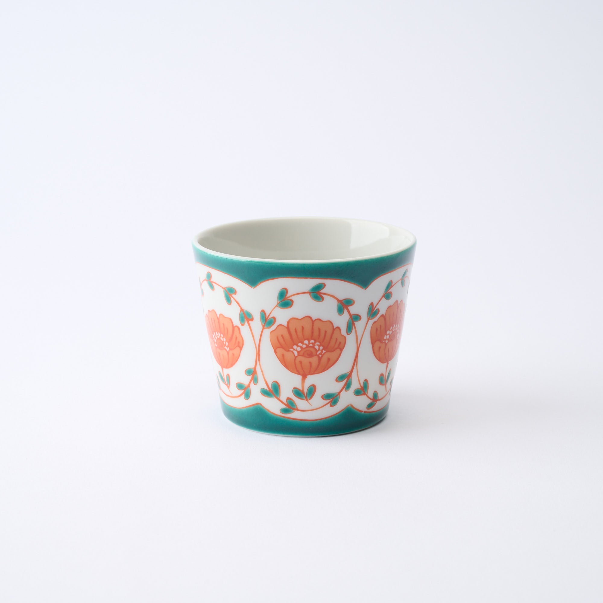 そばちょこ　色絵花並べ - JAPAN KUTANI SHOP