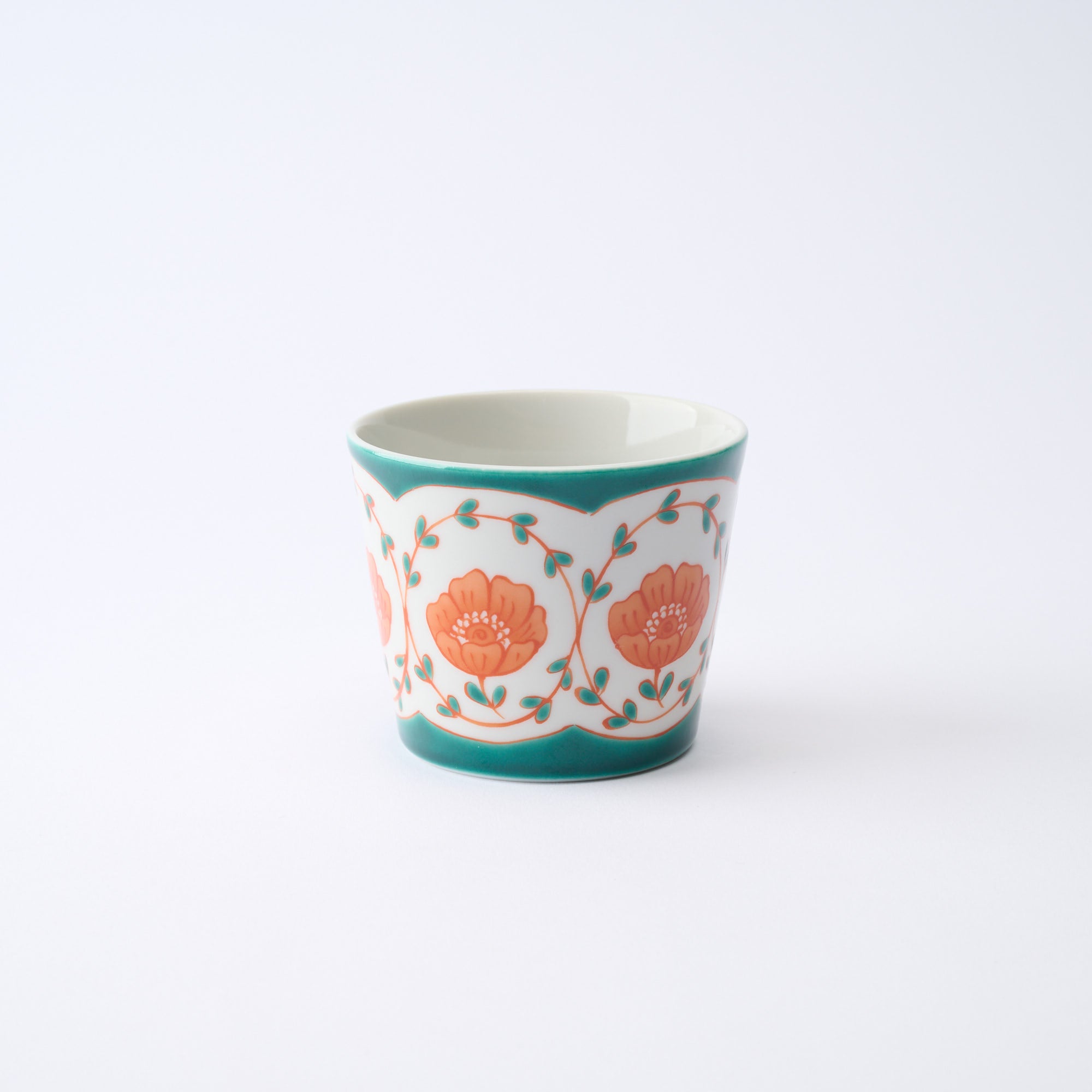 そばちょこ　色絵花並べ - JAPAN KUTANI SHOP