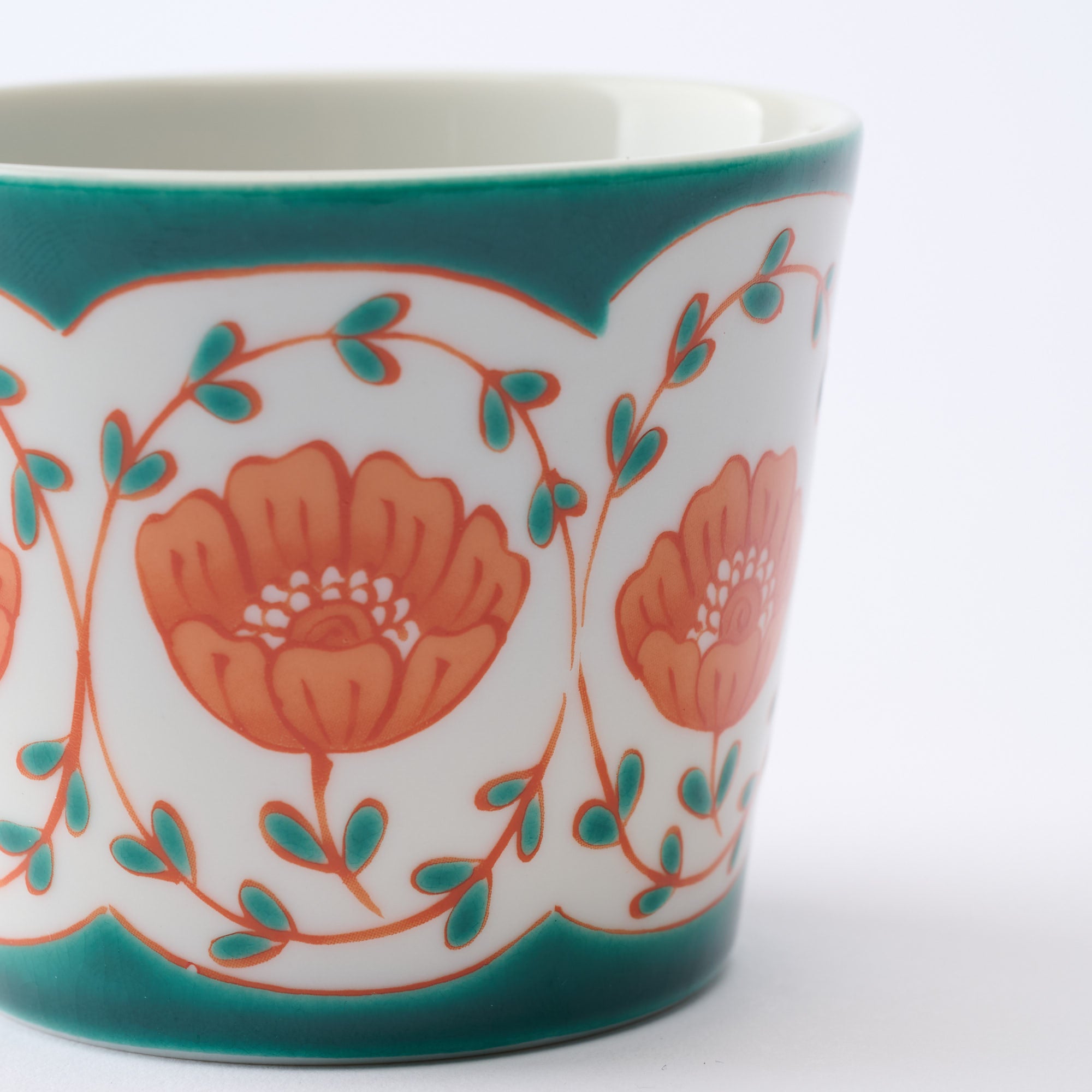 そばちょこ　色絵花並べ - JAPAN KUTANI SHOP