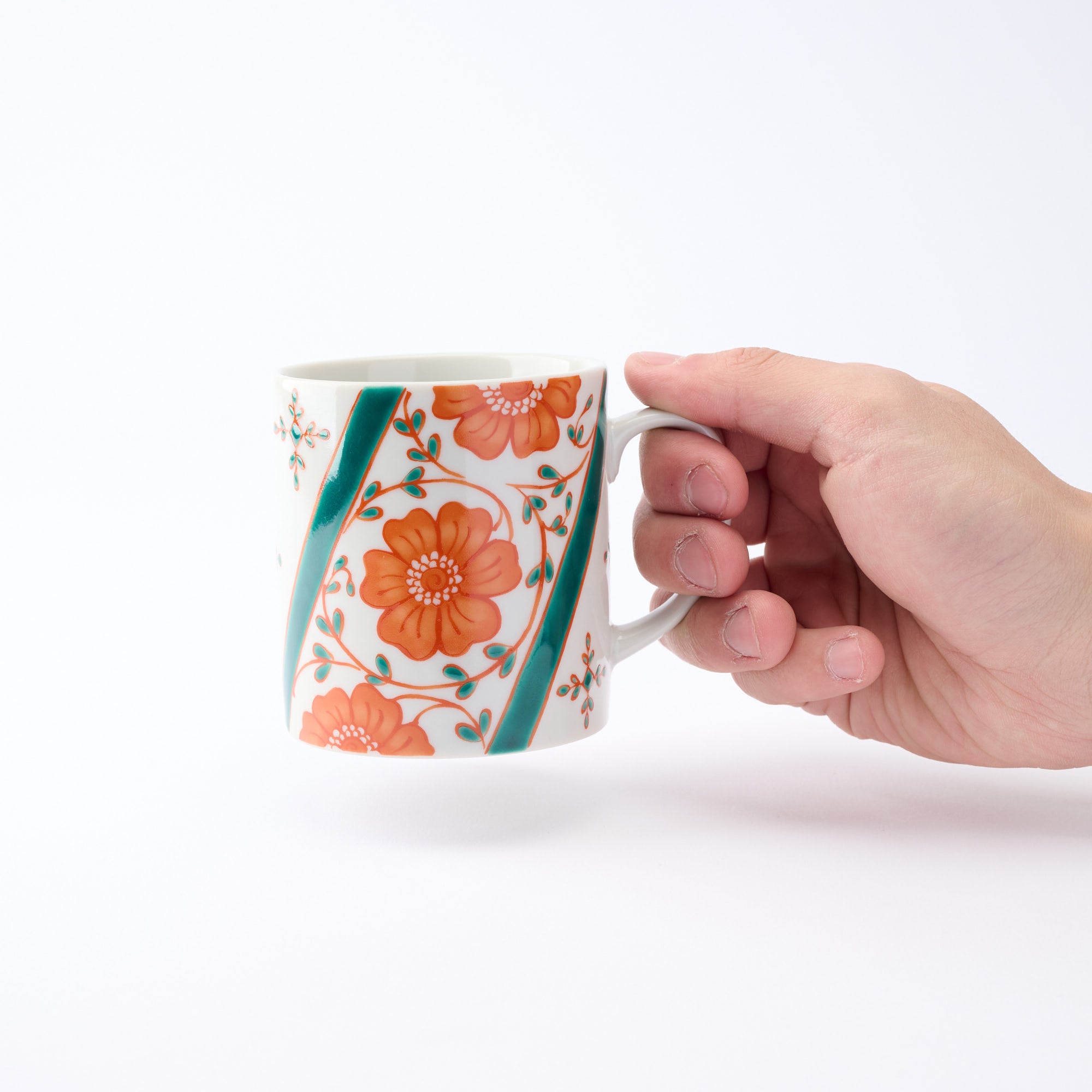 マグカップ　色絵花並べ - JAPAN KUTANI SHOP