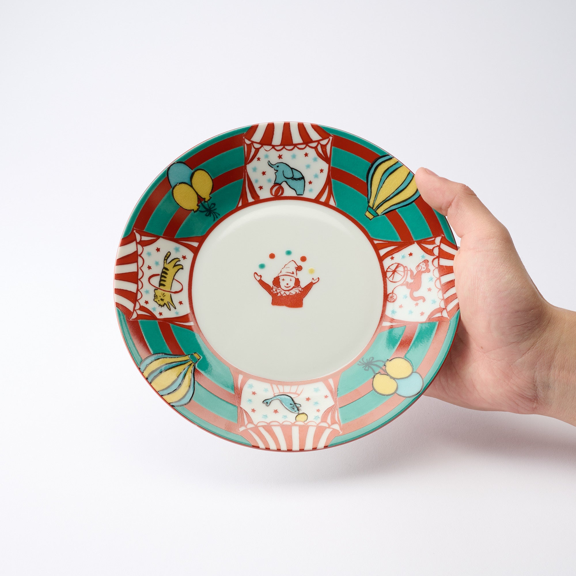 Circus Parade Side Plate - JAPAN KUTANI SHOP