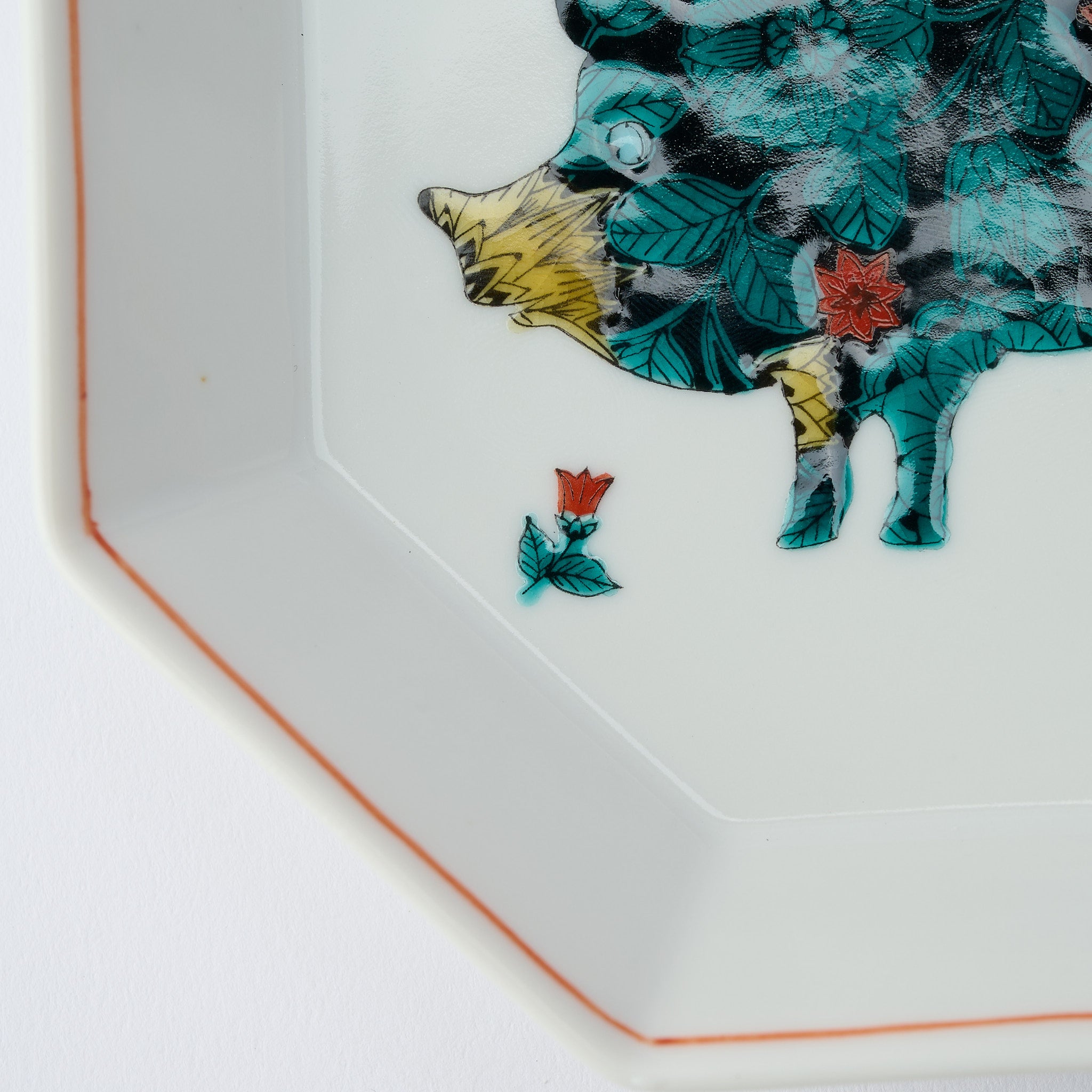 Botanical Series Octagonal Side Plate - JAPAN KUTANI SHOP
