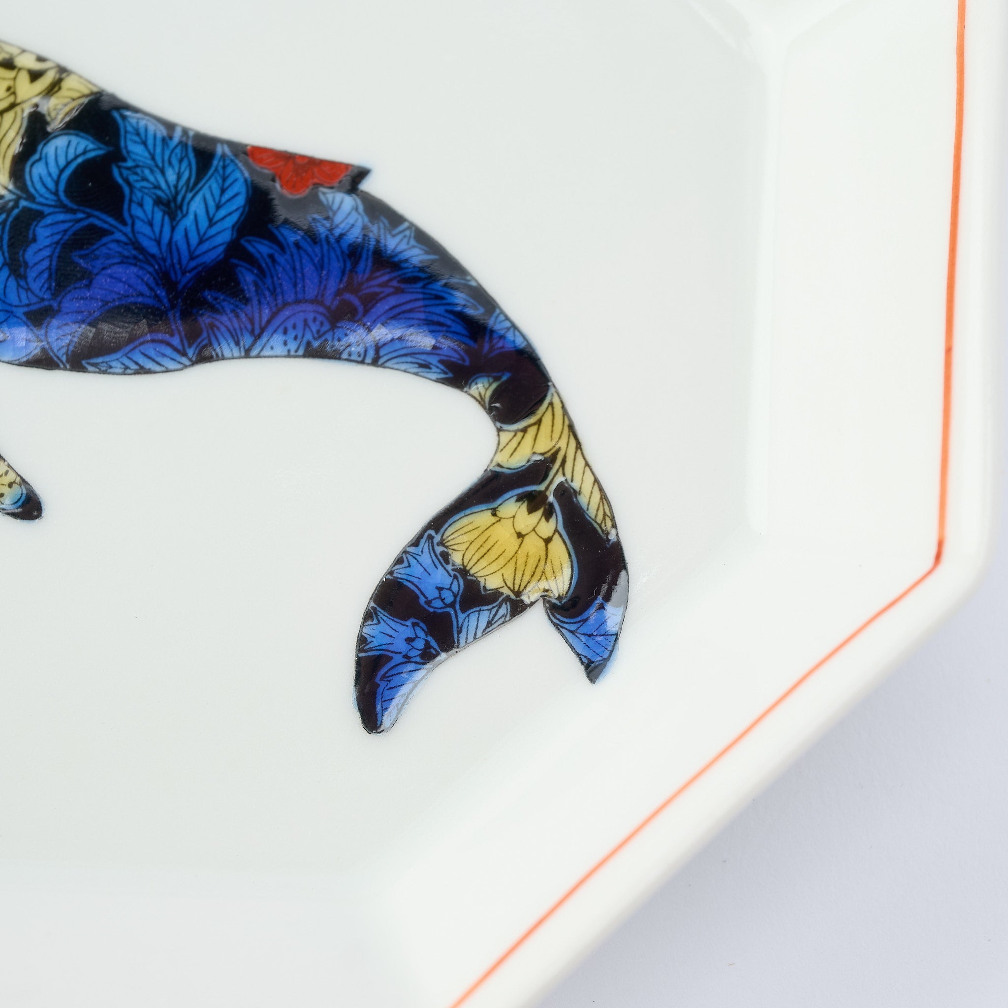 Botanical Series Octagonal Side Plate - JAPAN KUTANI SHOP
