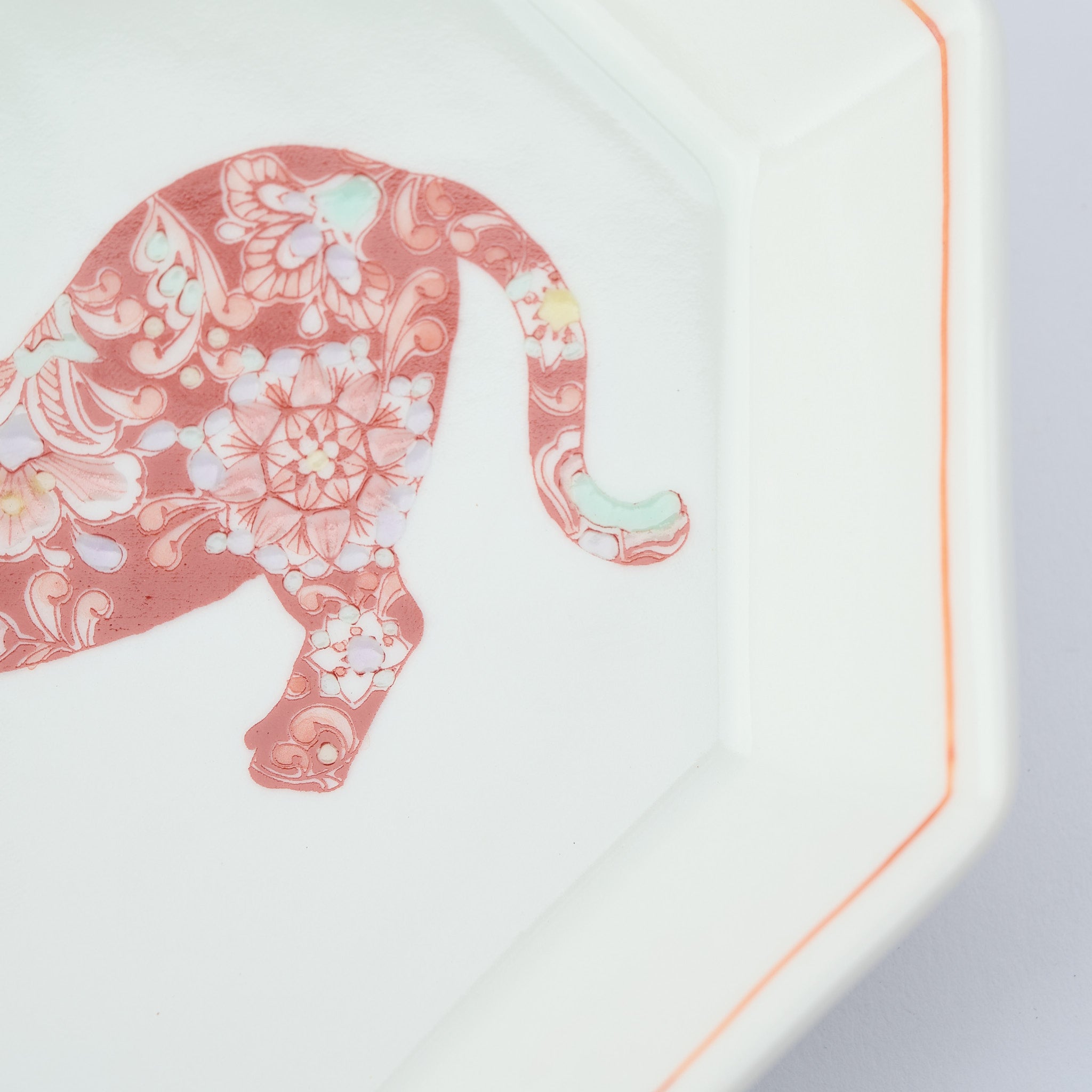 Botanical Series Octagonal Side Plate - JAPAN KUTANI SHOP