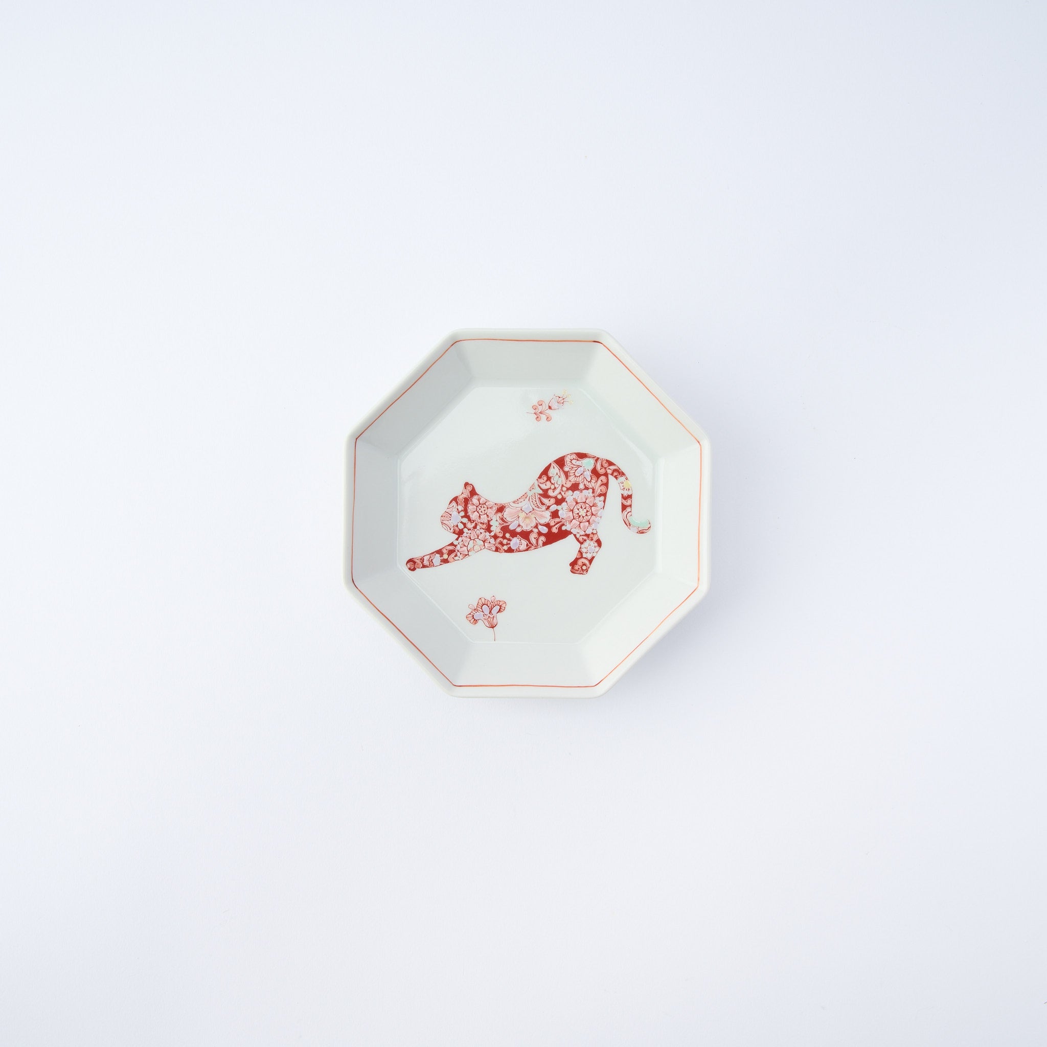Botanical Series Octagonal Side Plate - JAPAN KUTANI SHOP